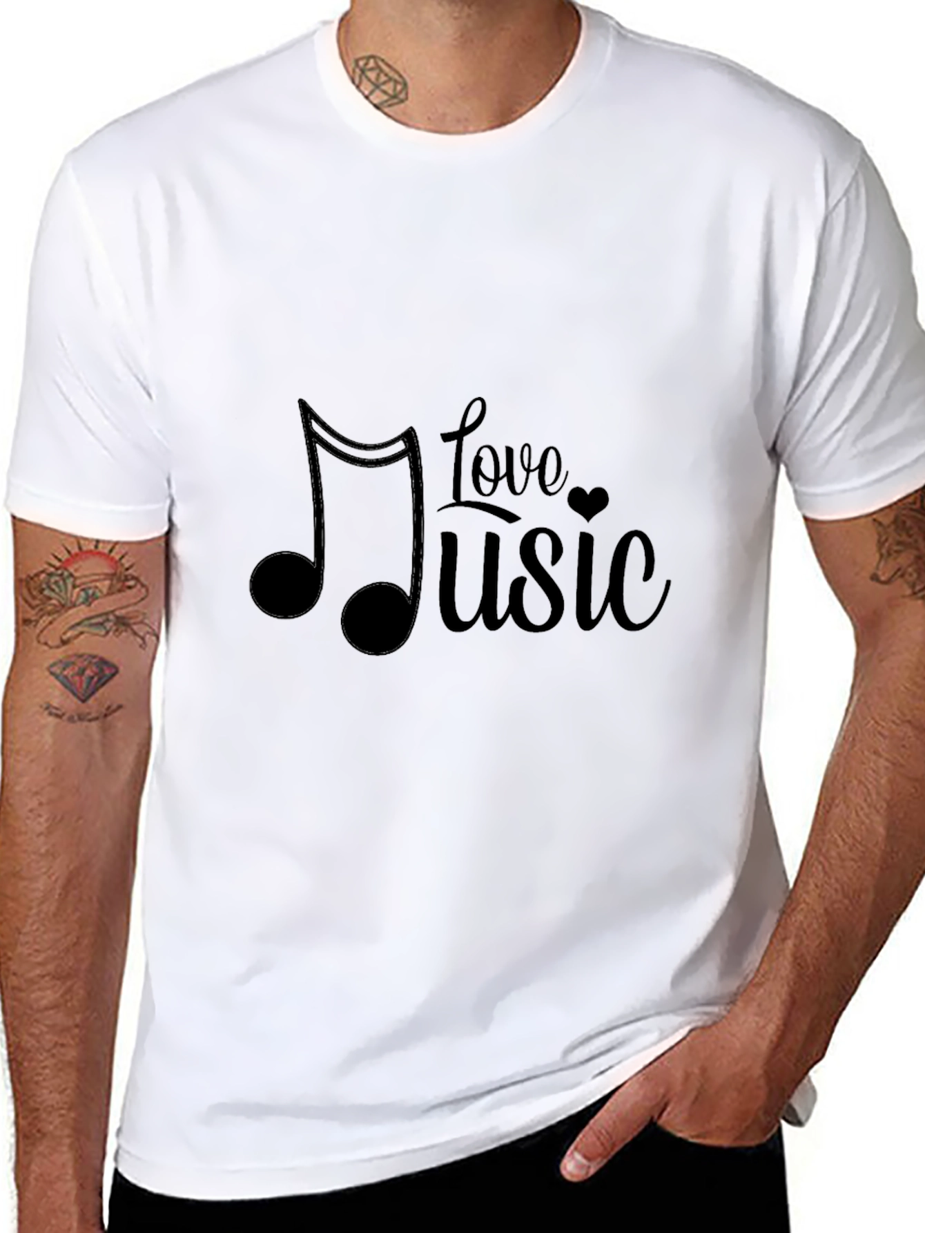 Love Music Black T-Shirt