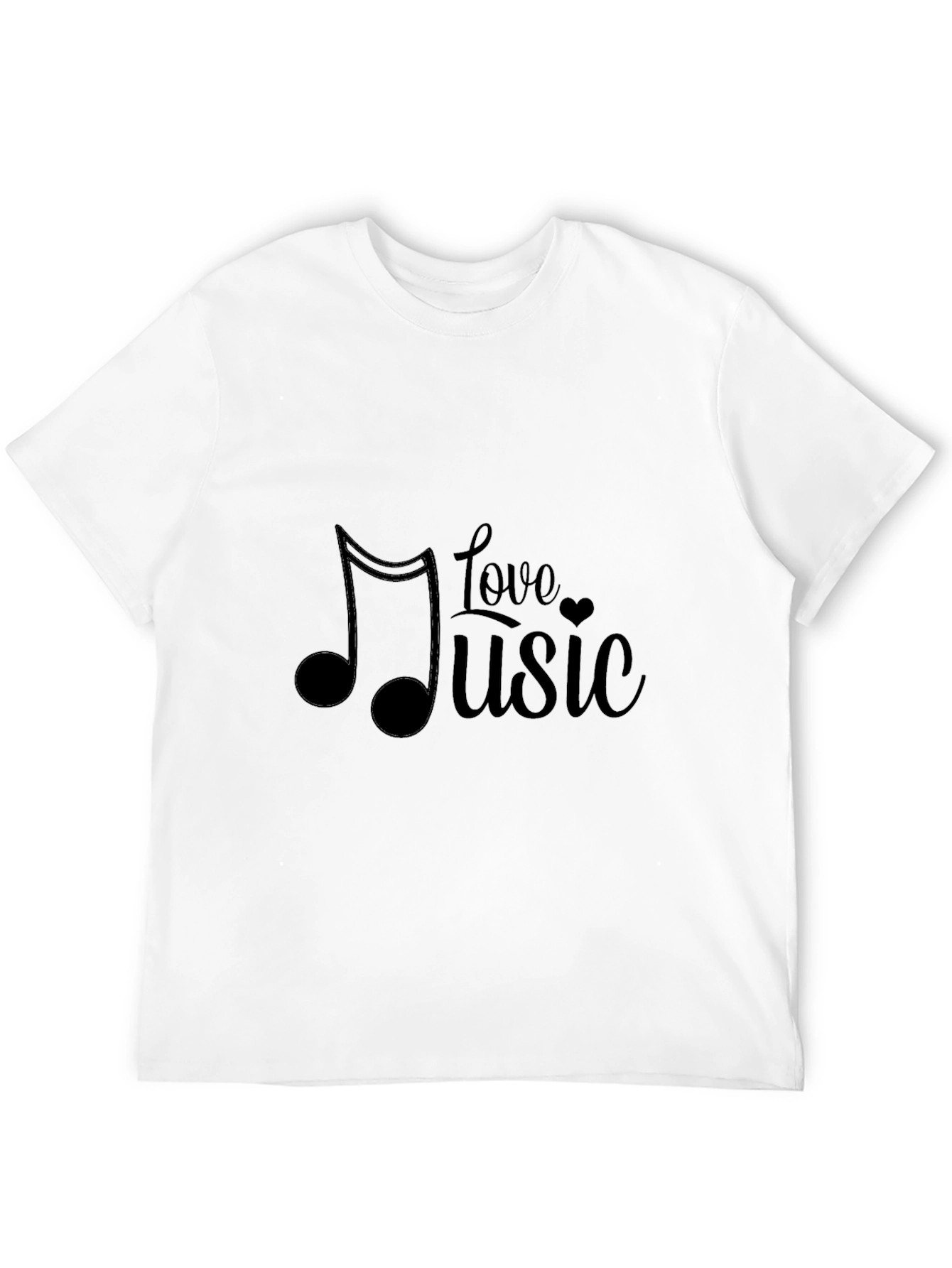 Love Music Black T-Shirt