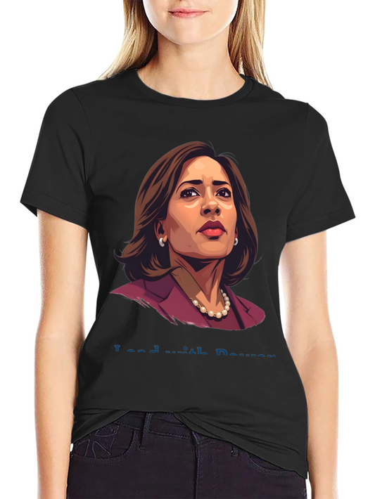 Lead with Power Tee - Kamala Harris Portrait T-Shirt