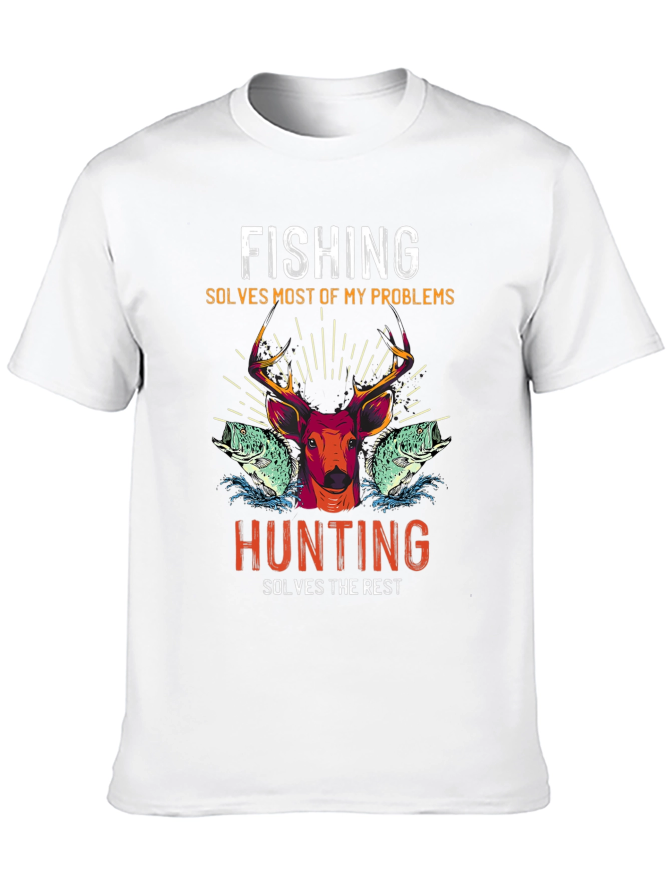 Fishing & Hunting Graphic T-Shirt