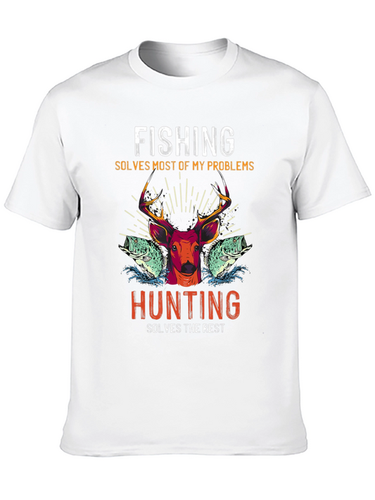 Fishing & Hunting Graphic T-Shirt