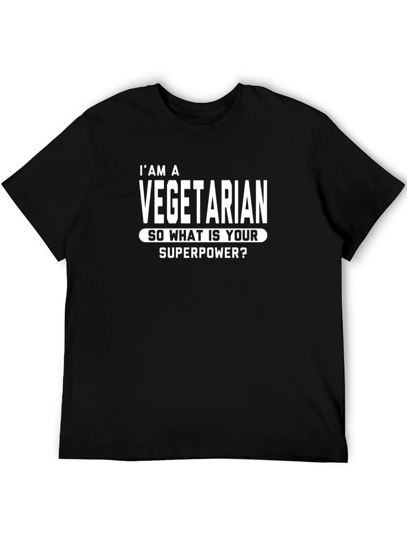 Vegetarian Superpower Tee - Funny Vegan T-Shirt