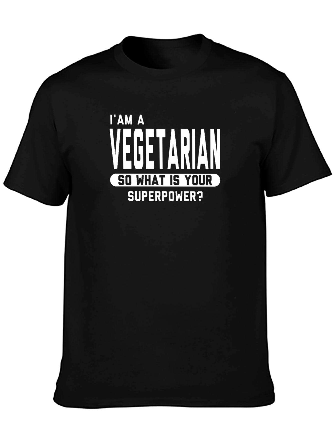 Vegetarian Superpower Tee - Funny Vegan T-Shirt