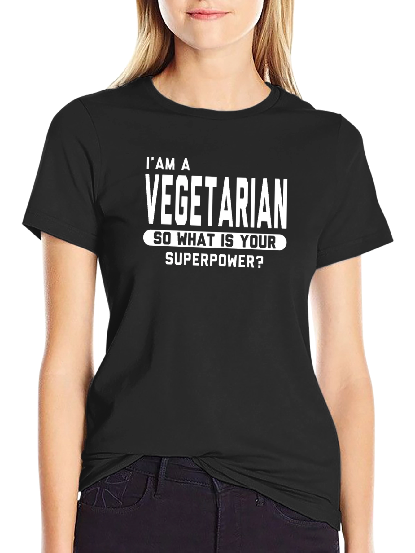 Vegetarian Superpower Tee - Funny Vegan T-Shirt