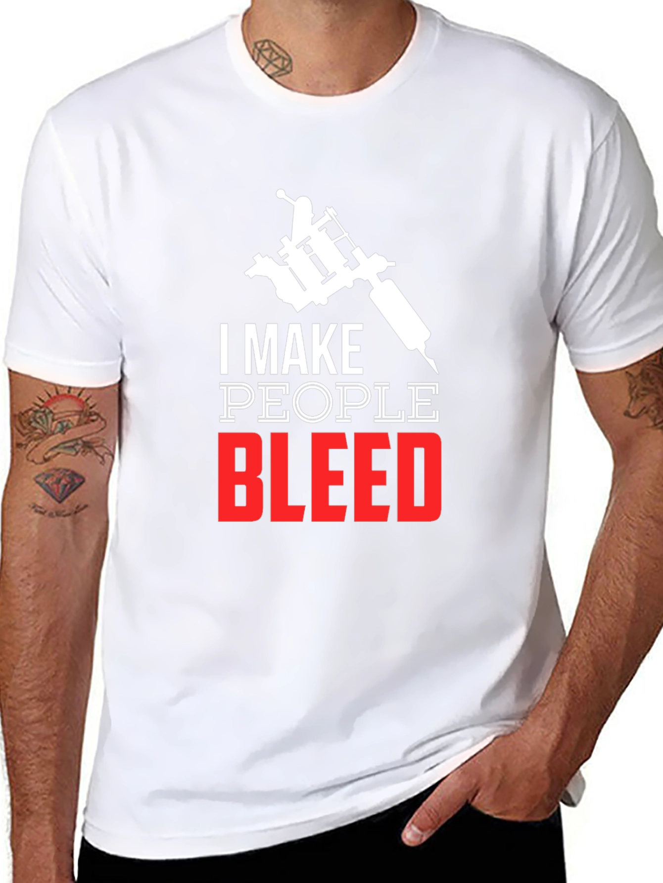I Make People Bleed Tattoo Artist Tee