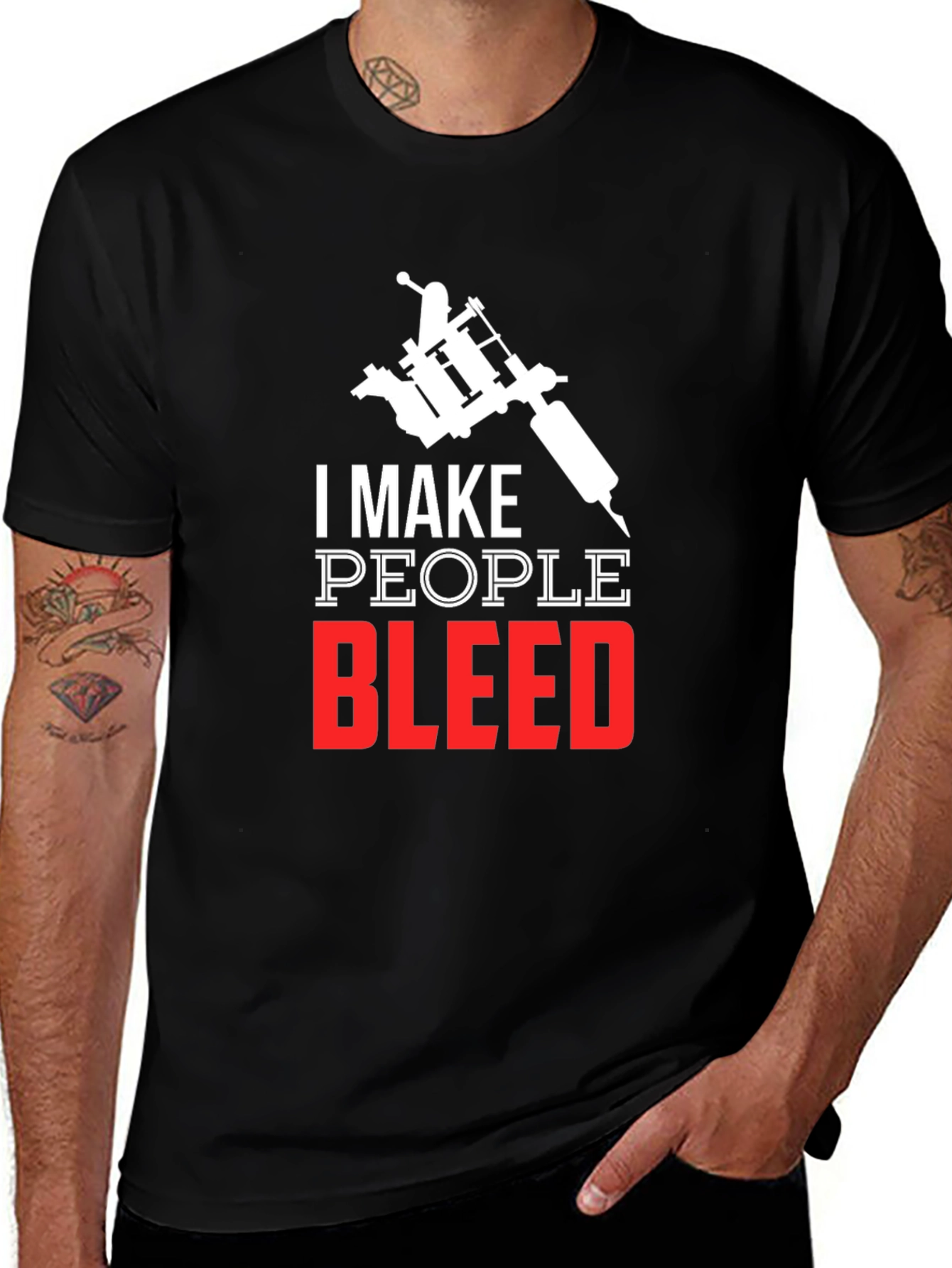 I Make People Bleed Tattoo Artist Tee