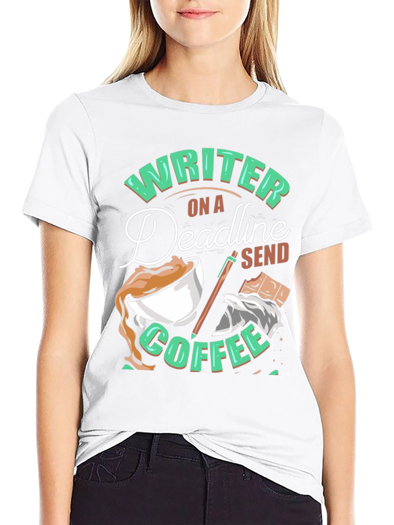 Writer On A Deadline Coffee T-Shirt