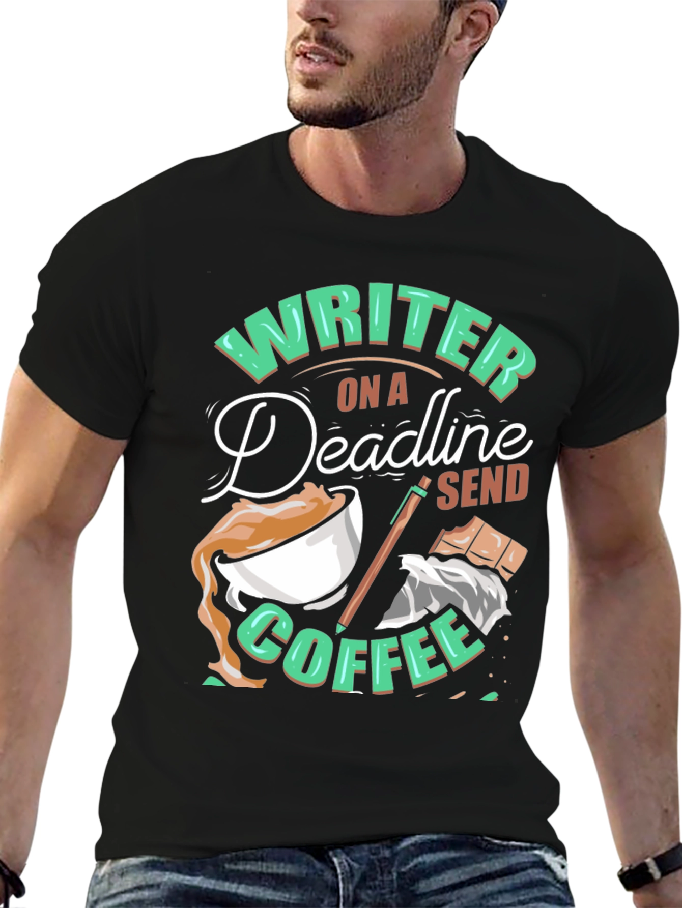 Writer On A Deadline Coffee T-Shirt