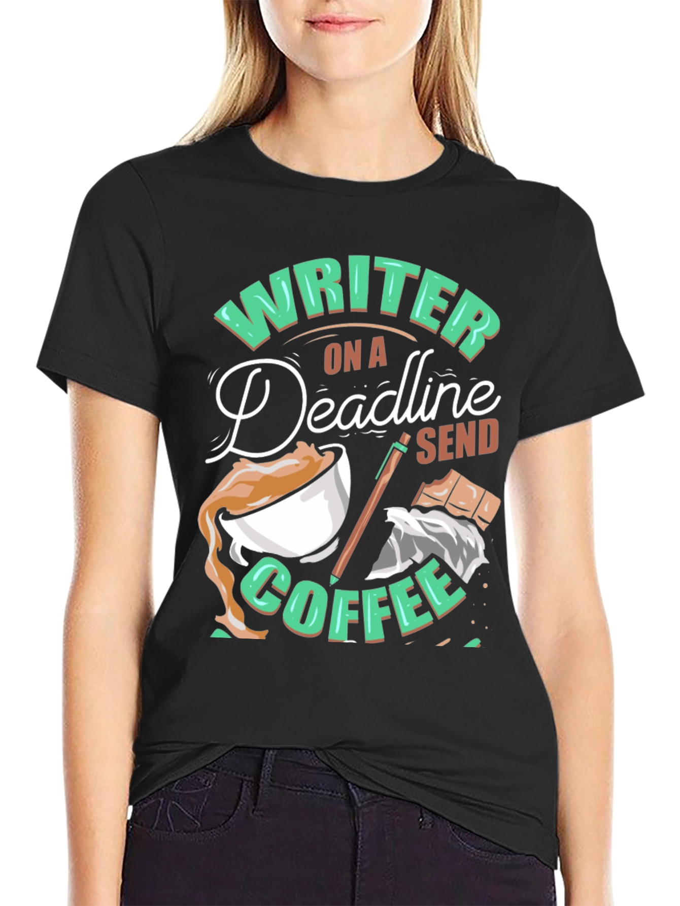 Writer On A Deadline Coffee T-Shirt