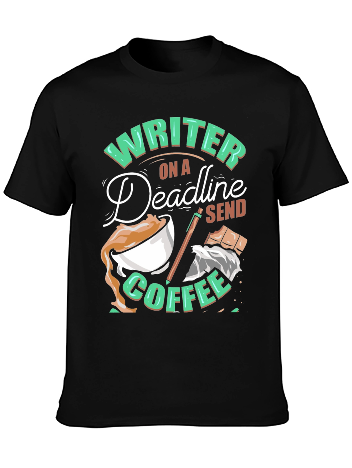 Writer On A Deadline Coffee T-Shirt