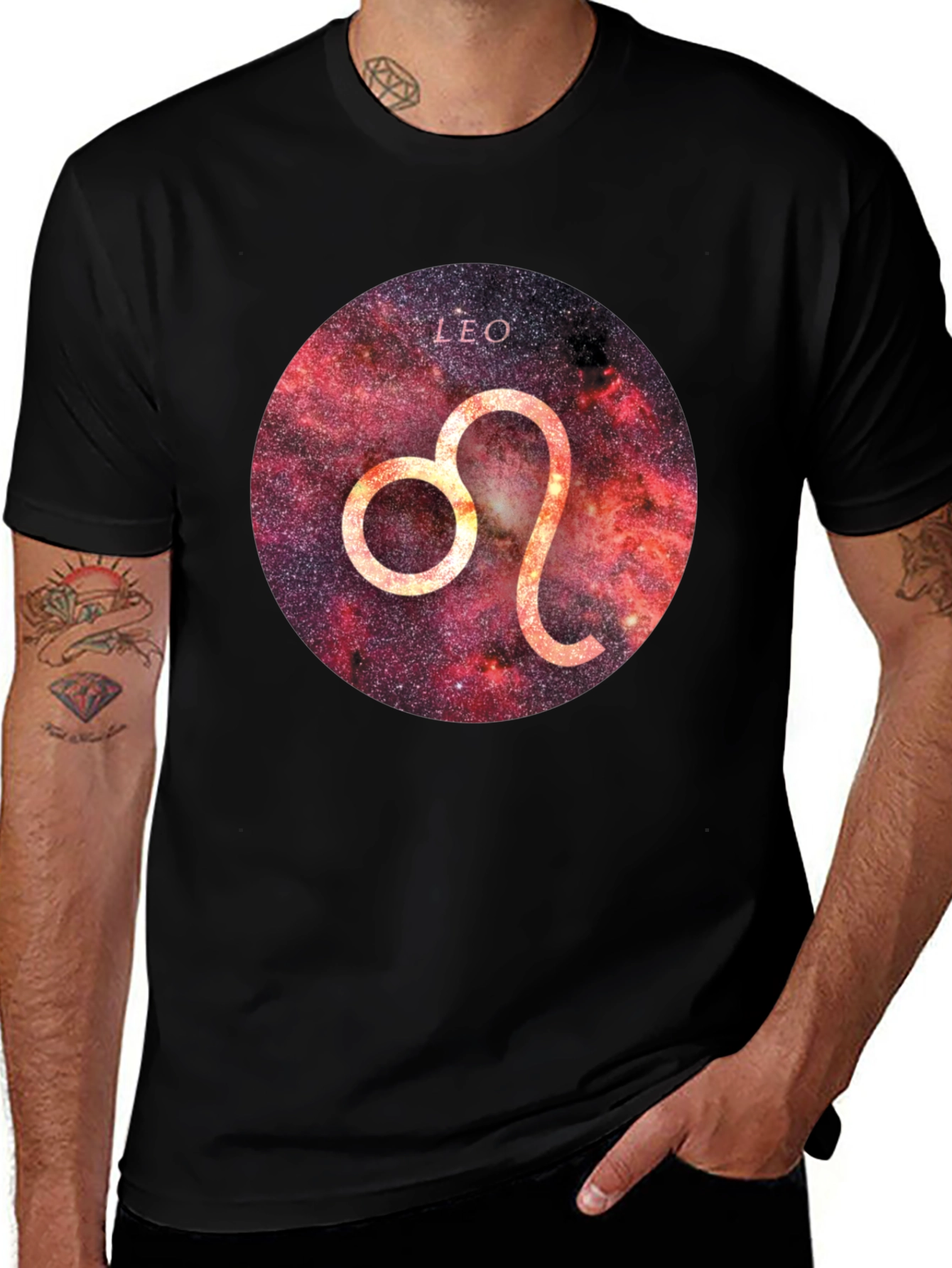 Leo Zodiac Galaxy T-Shirt