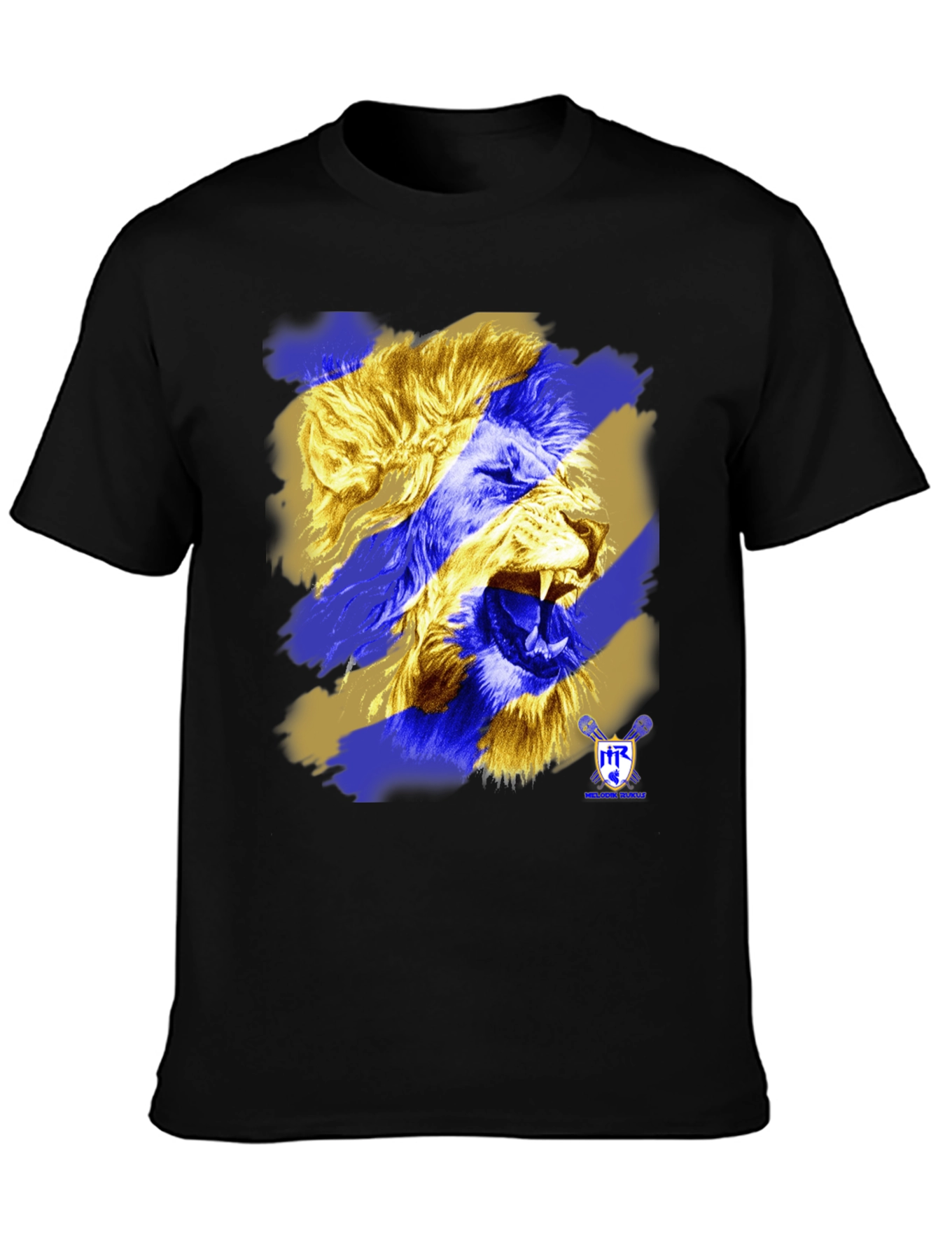 Lion Graphic Print T-Shirt - Bold Design