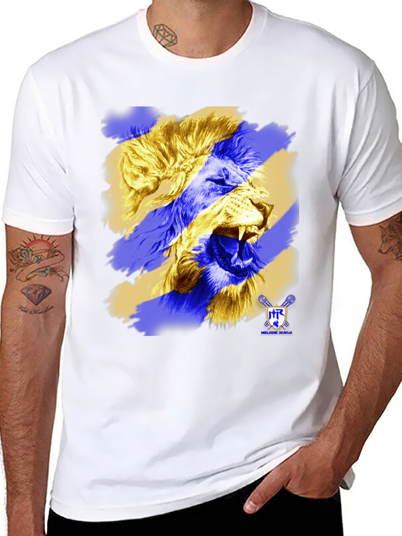Lion Graphic Print T-Shirt - Bold Design