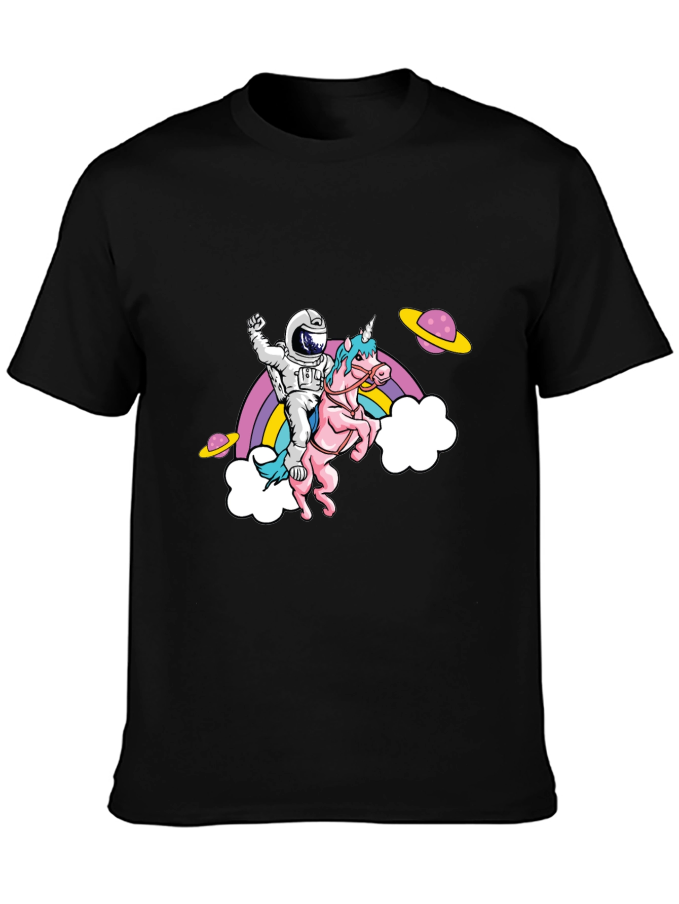 Astronaut Riding Unicorn T-Shirt