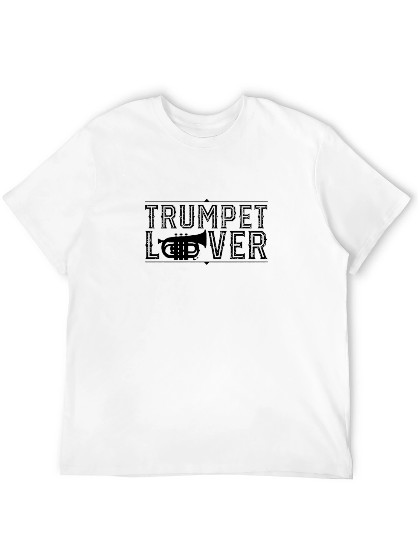 Trumpet Lover Black Graphic Tee