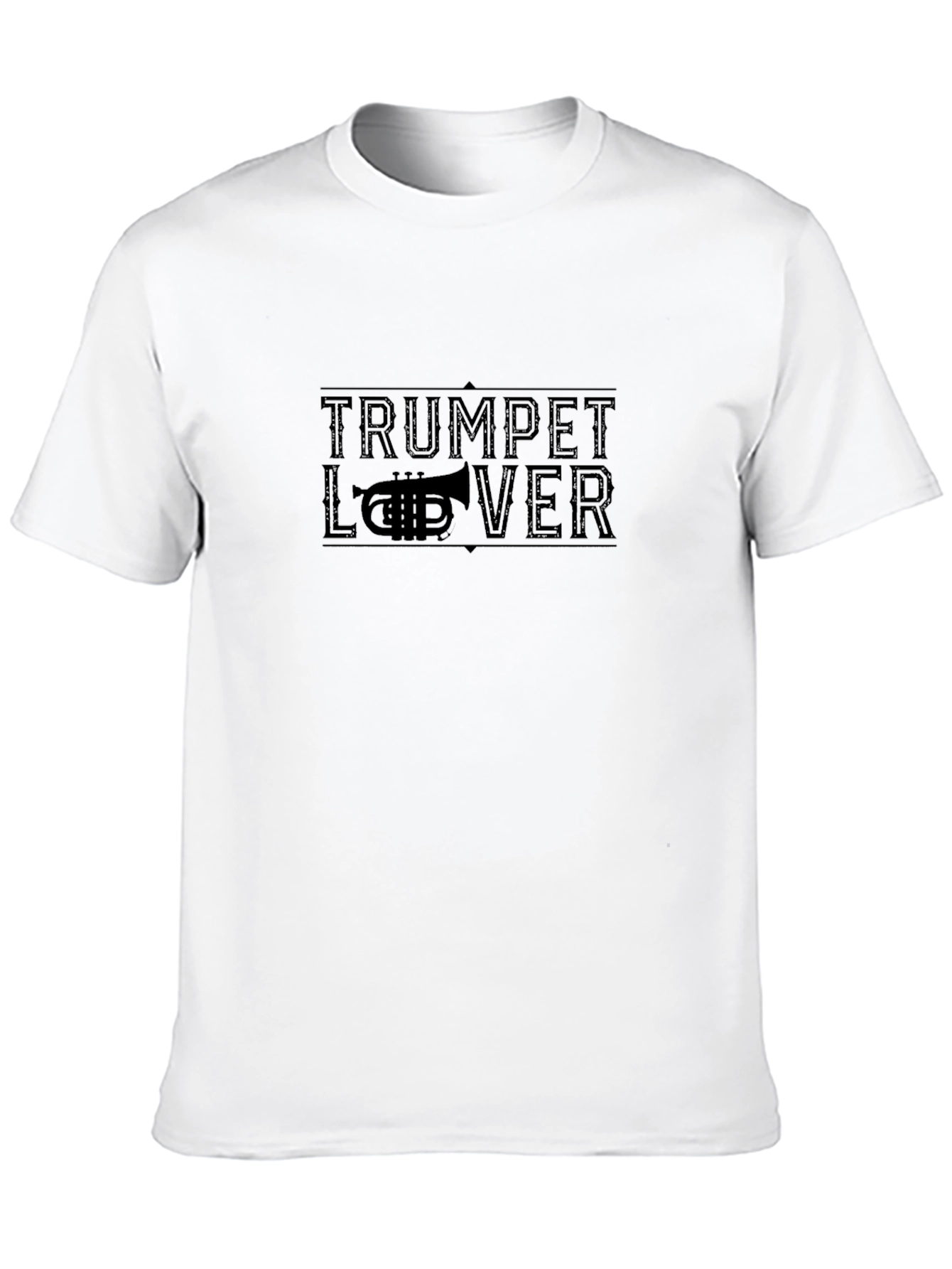 Trumpet Lover Black Graphic Tee