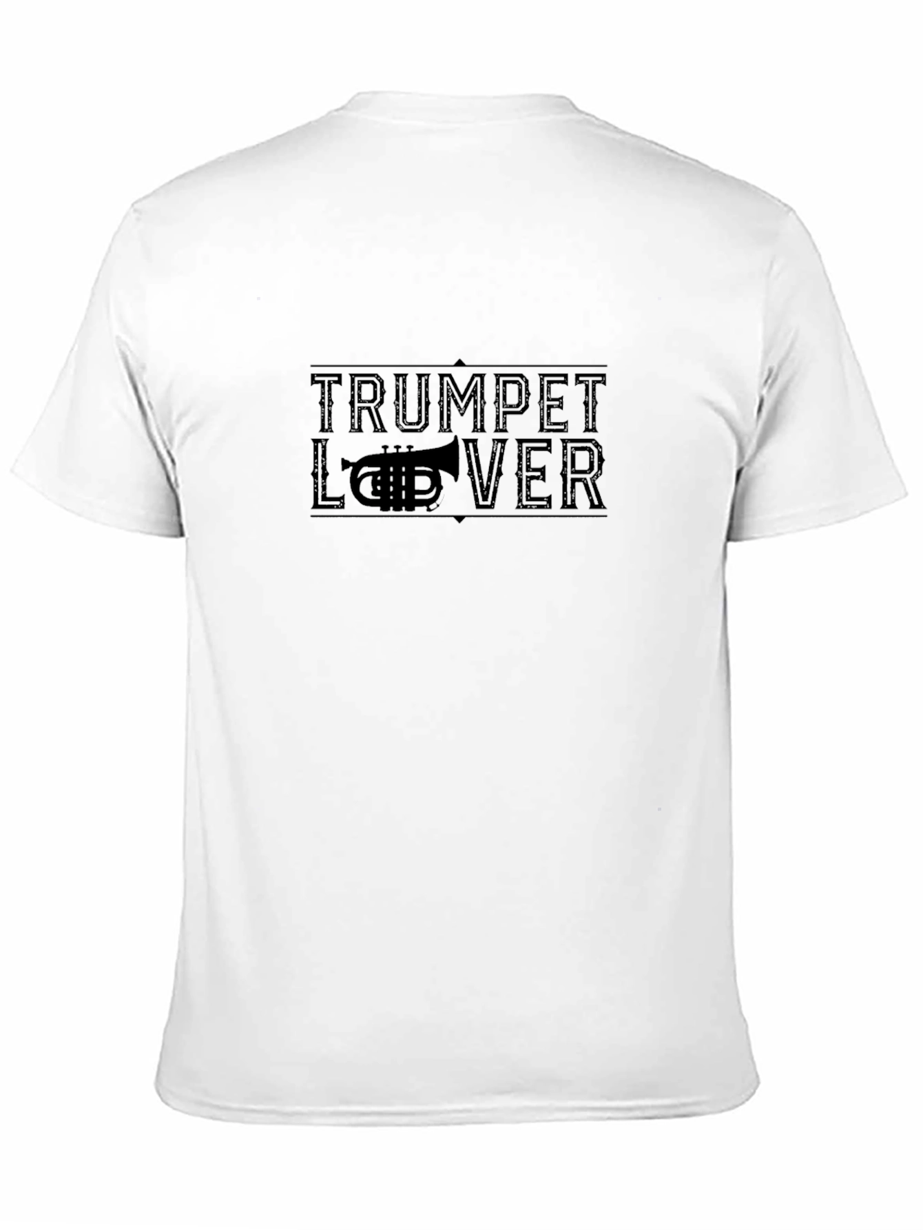 Trumpet Lover Black Graphic Tee