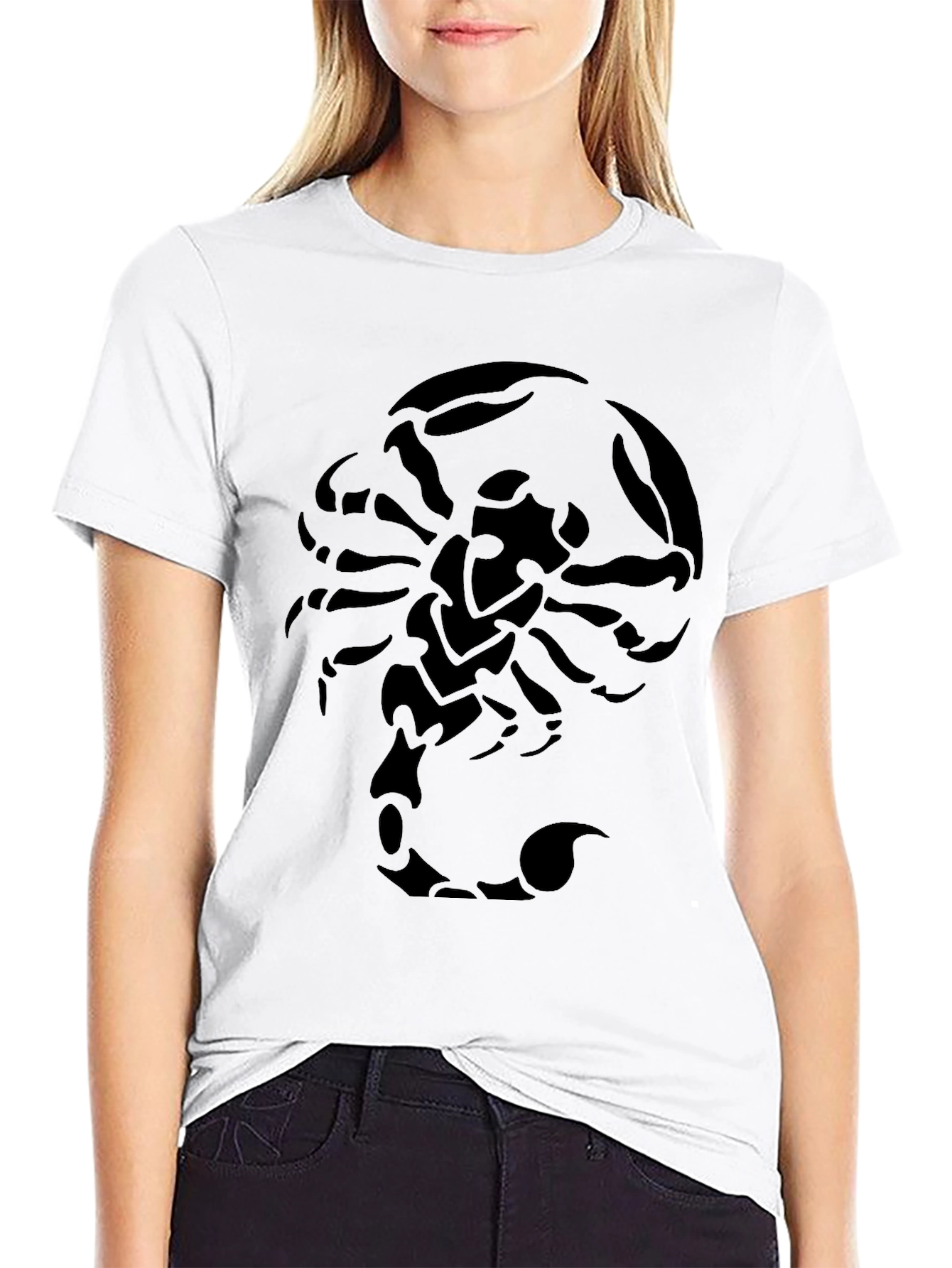 Scorpion Graphic Print Black T-Shirt