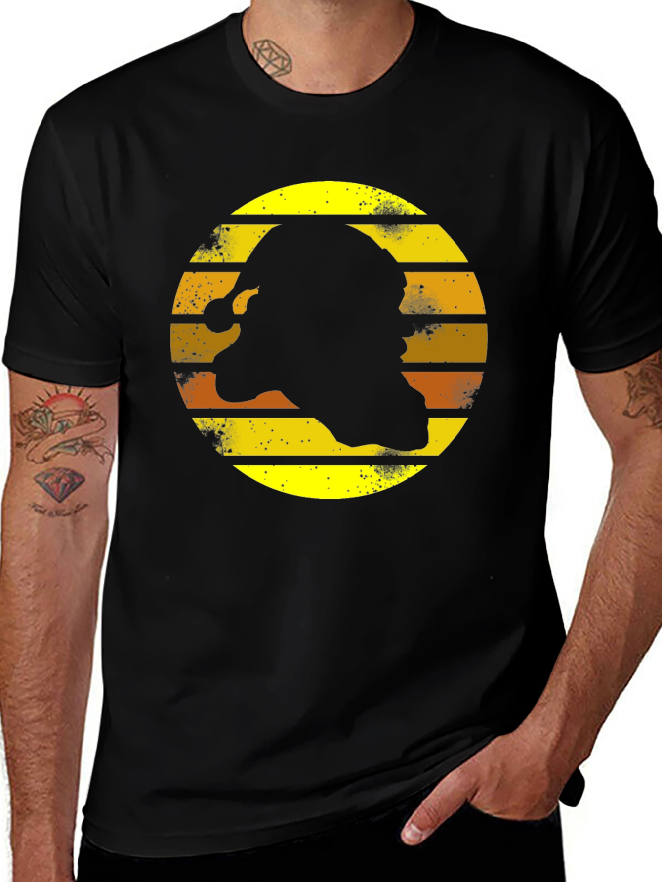 Retro Santa Silhouette T-Shirt