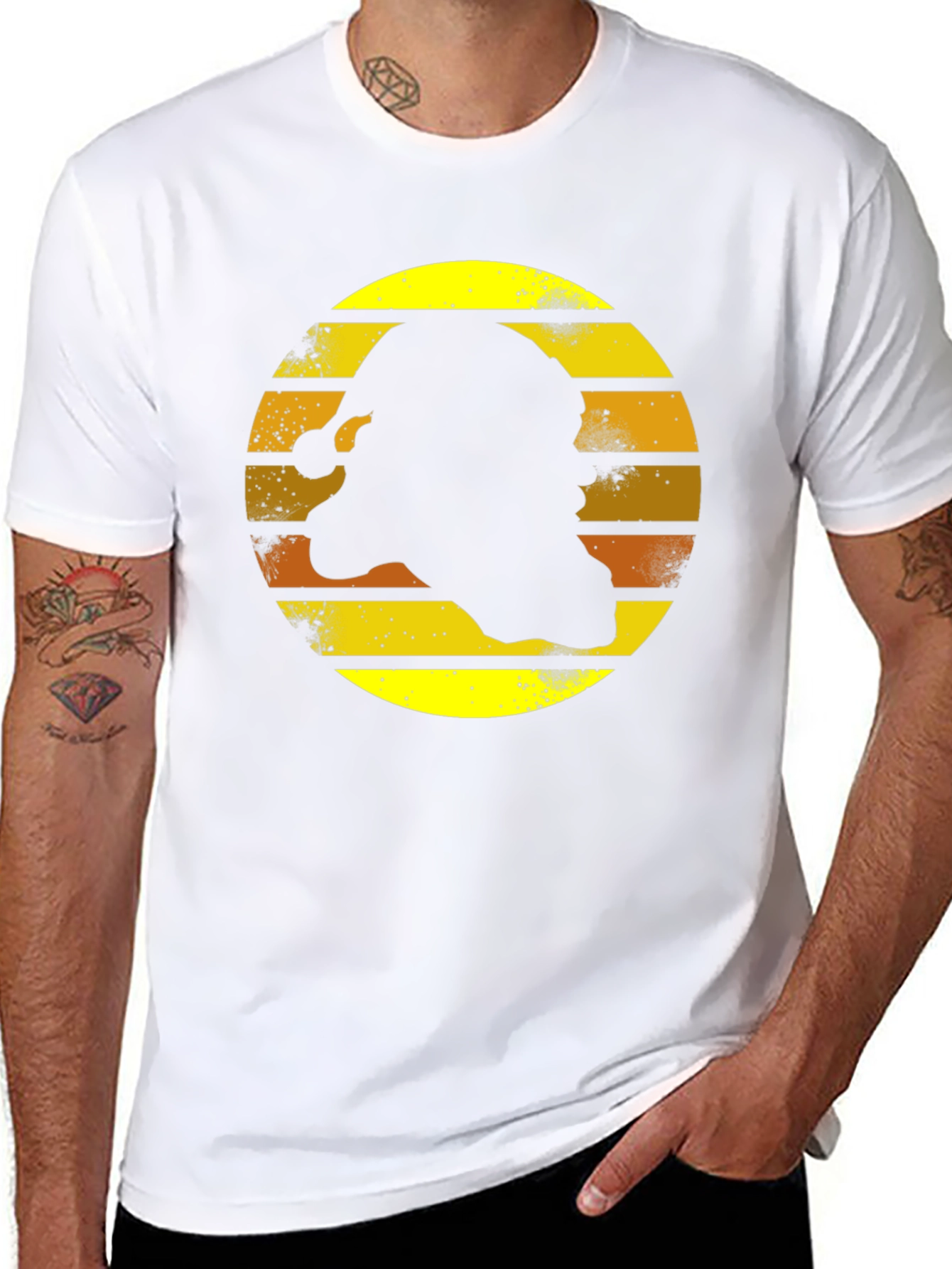 Retro Santa Silhouette T-Shirt