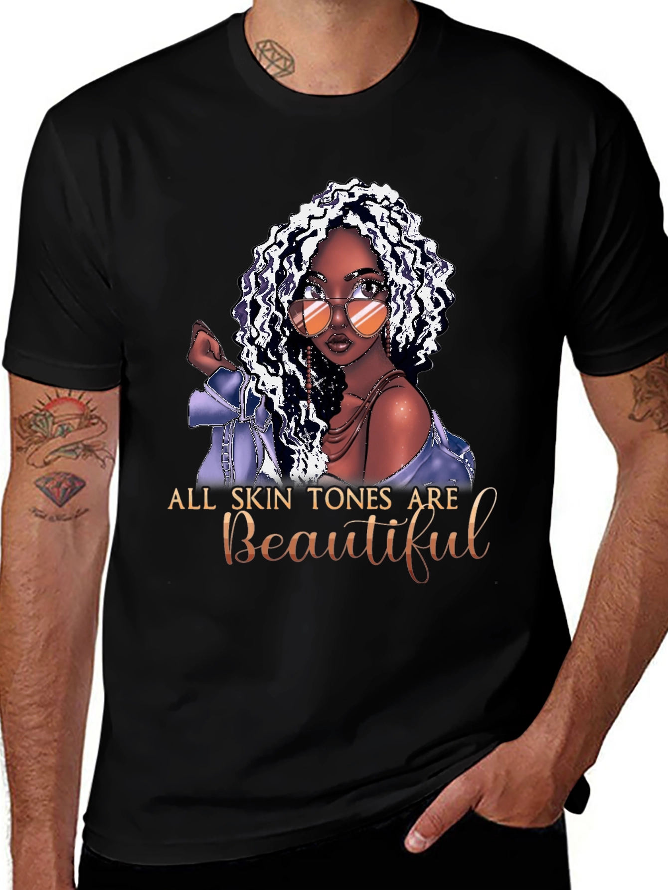 All Skin Tones Are Beautiful T-Shirt