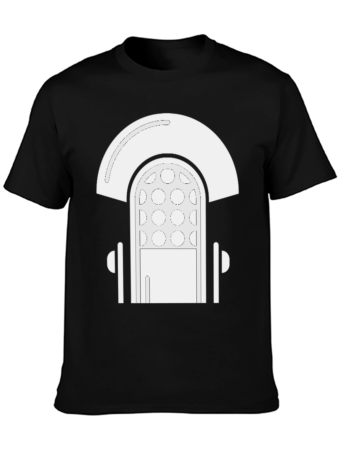 Retro Jukebox Graphic Tee - Black