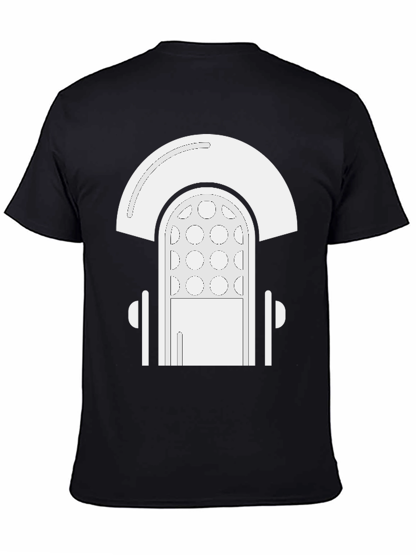 Retro Jukebox Graphic Tee - Black
