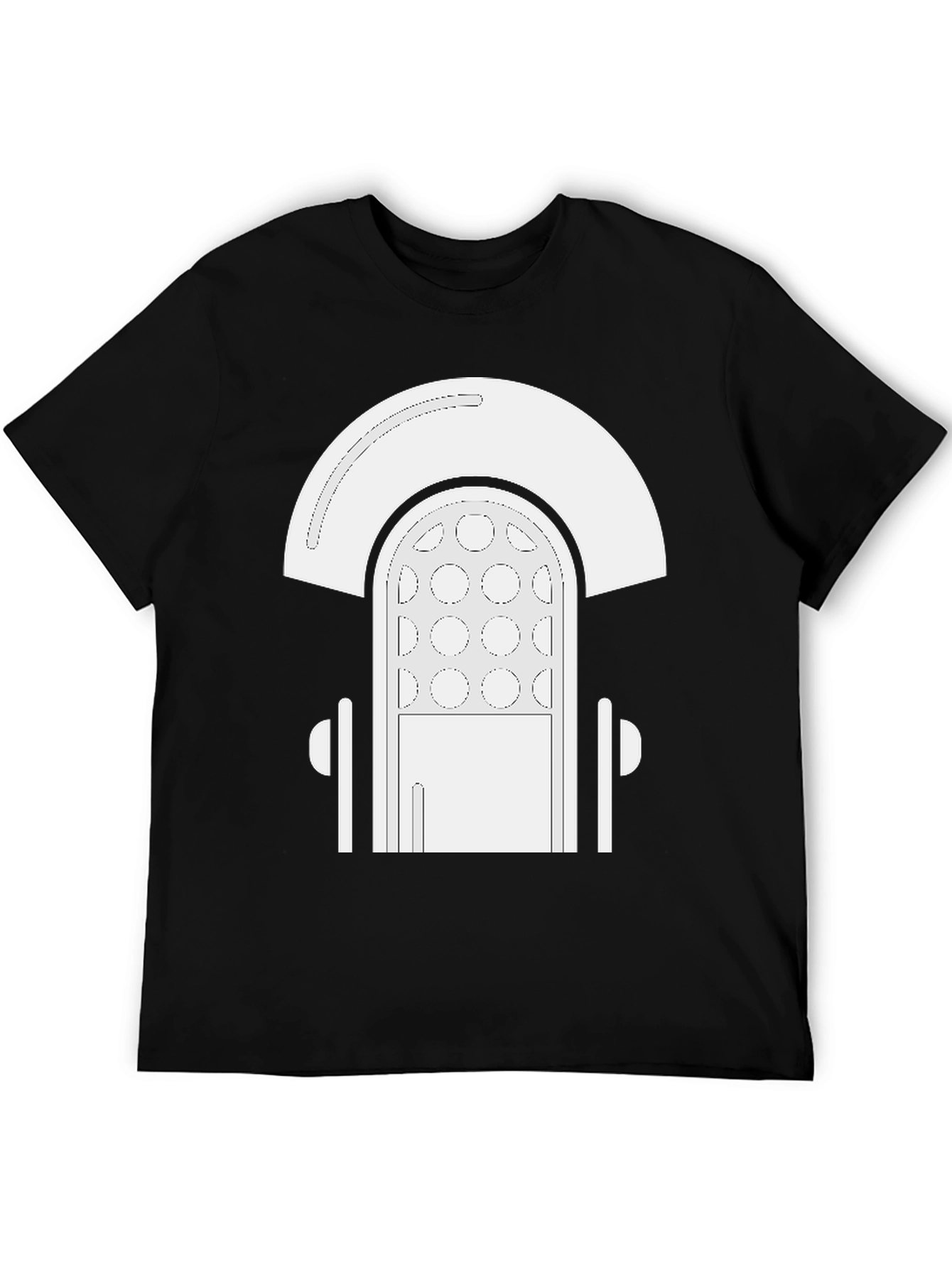 Retro Jukebox Graphic Tee - Black