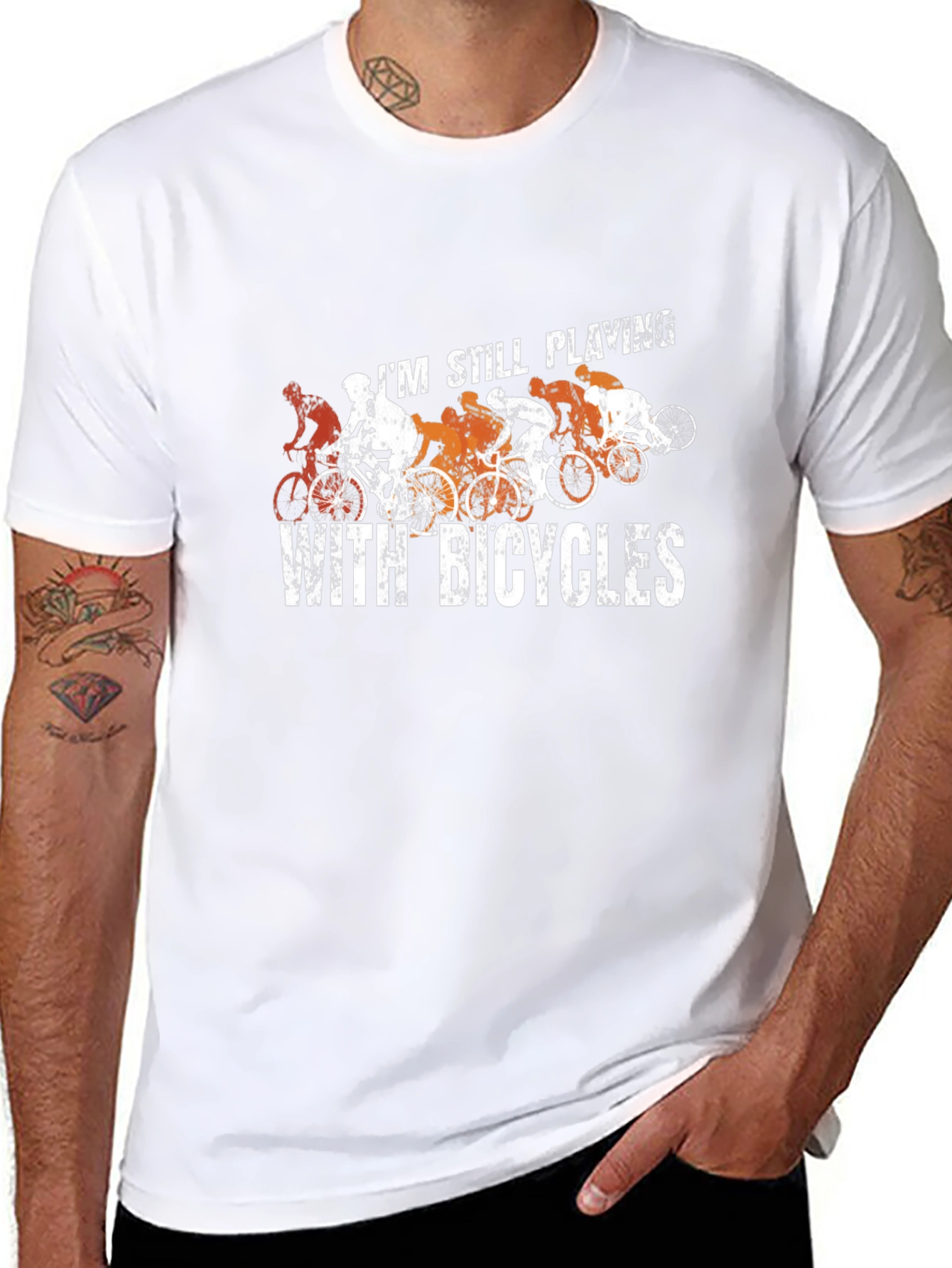 Still Playing With Bicycles Black T-Shirt