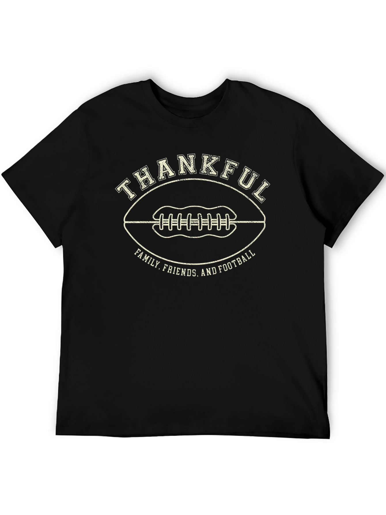 Thankful Football Graphic T-Shirt
