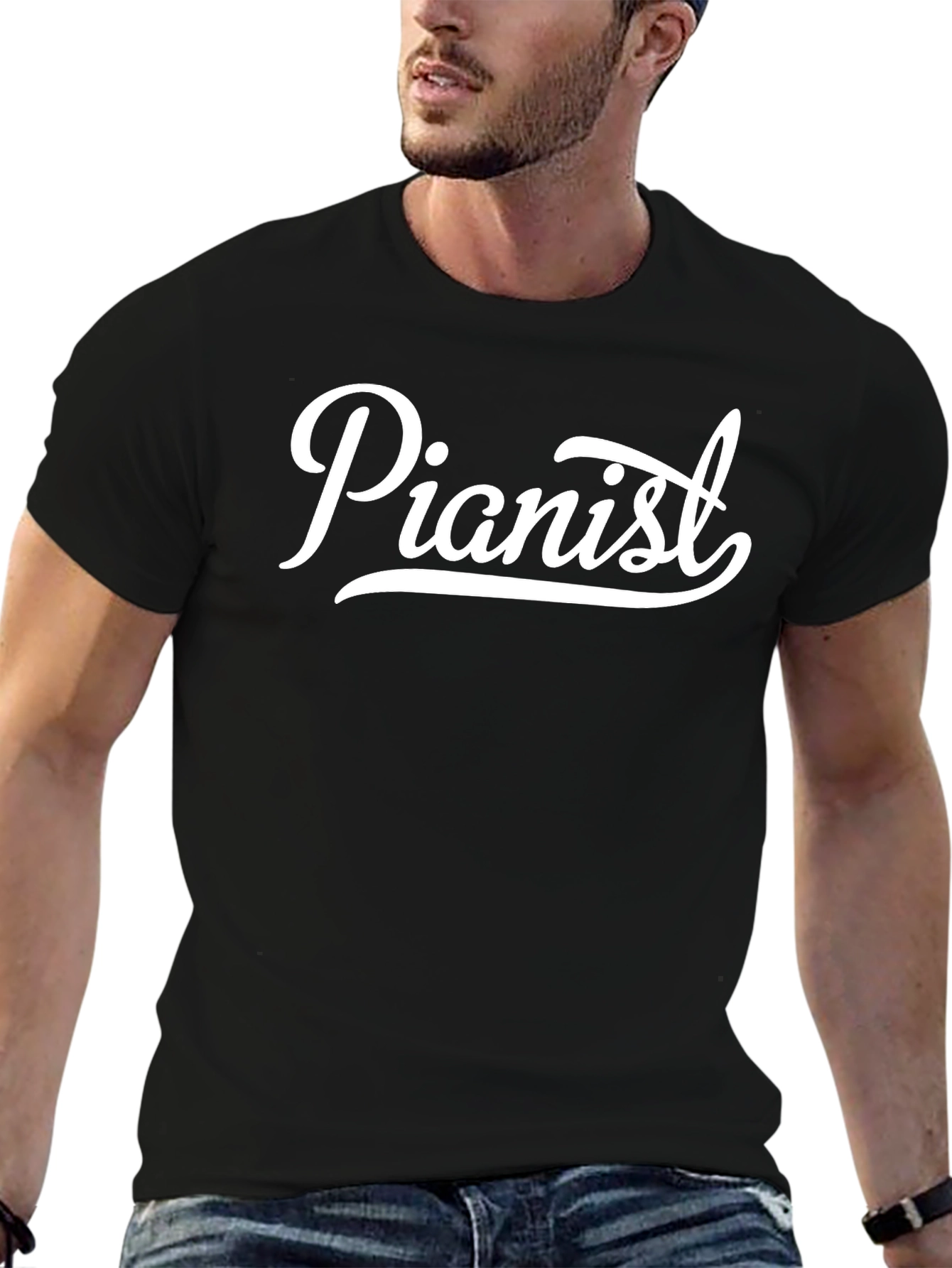 Pianist Graphic T-Shirt - Classic Black Tee