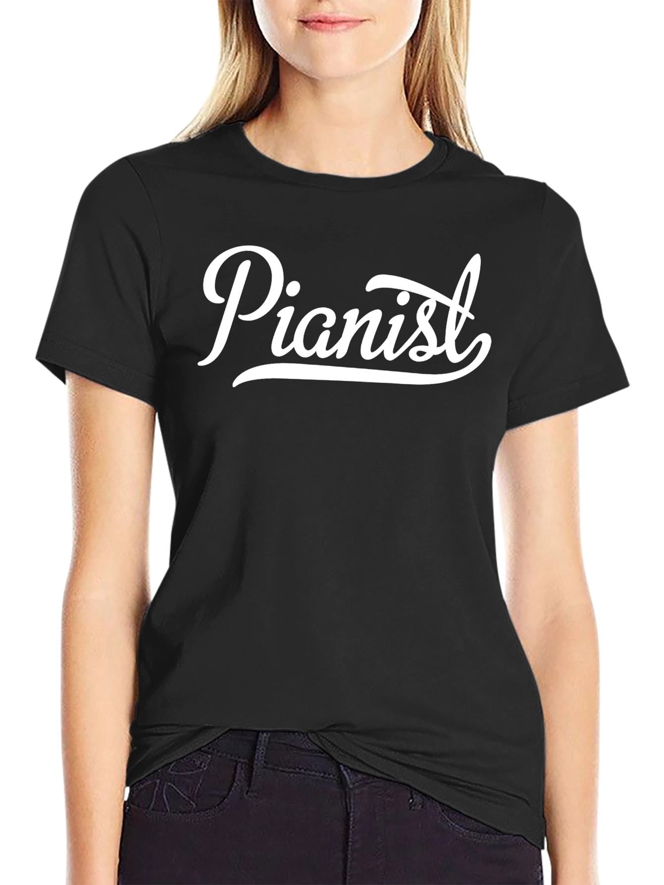 Pianist Graphic T-Shirt - Classic Black Tee