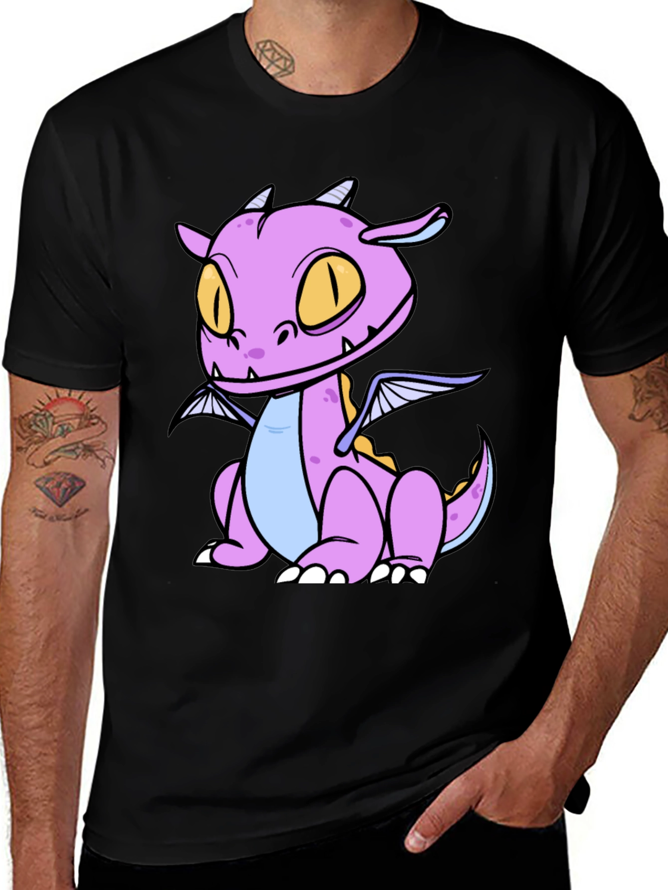 Cartoon Dragon Graphic Tee