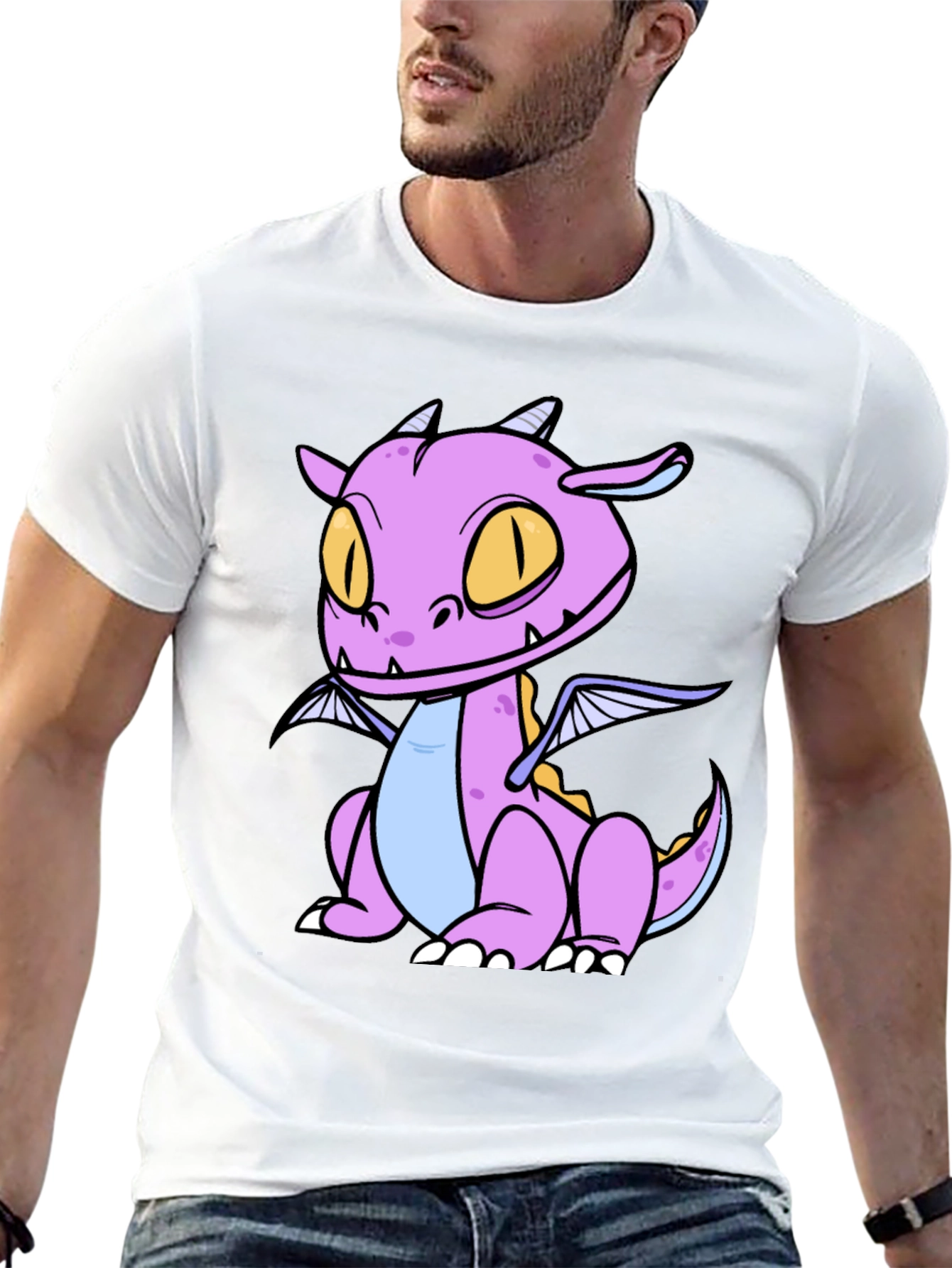 Cartoon Dragon Graphic Tee