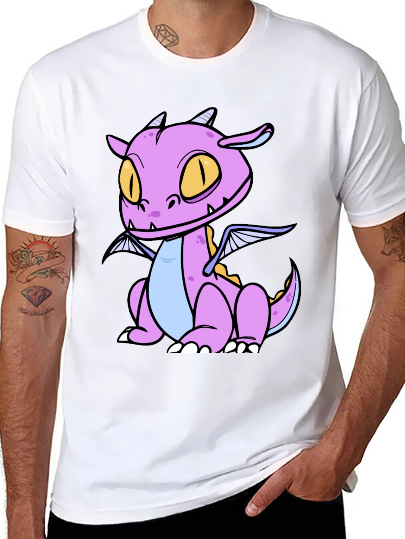 Cartoon Dragon Graphic Tee