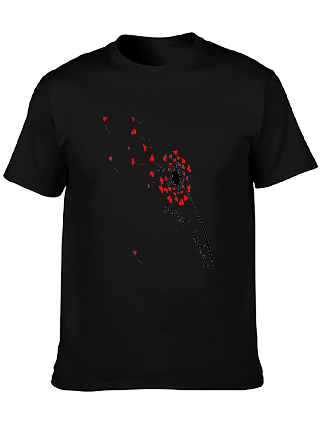 Spread Kindness T-Shirt - Heart Dandelion