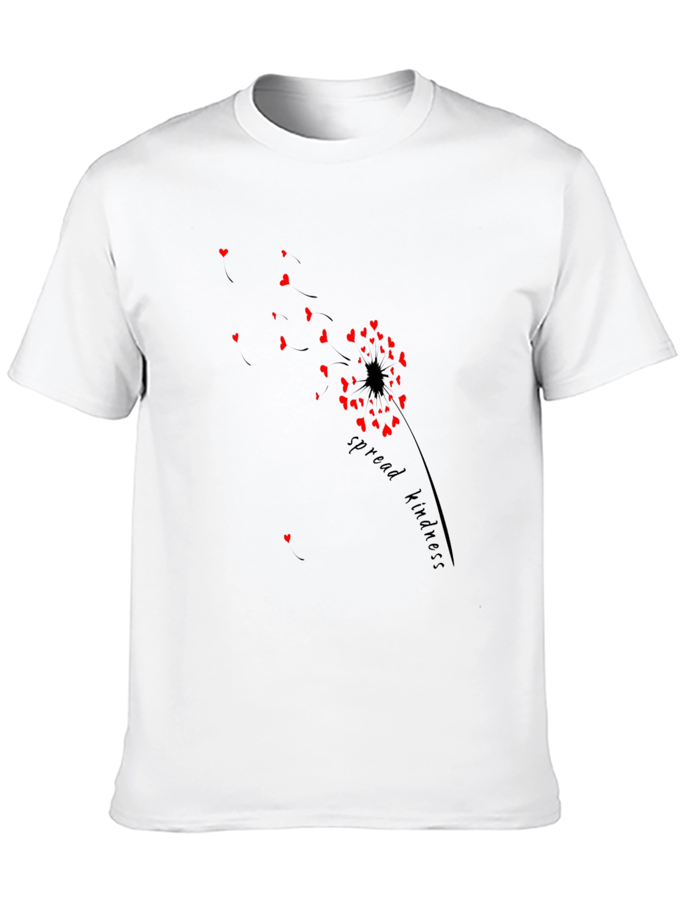 Spread Kindness T-Shirt - Heart Dandelion