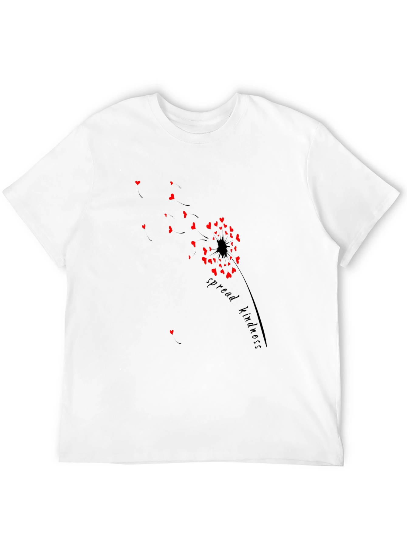 Spread Kindness T-Shirt - Heart Dandelion