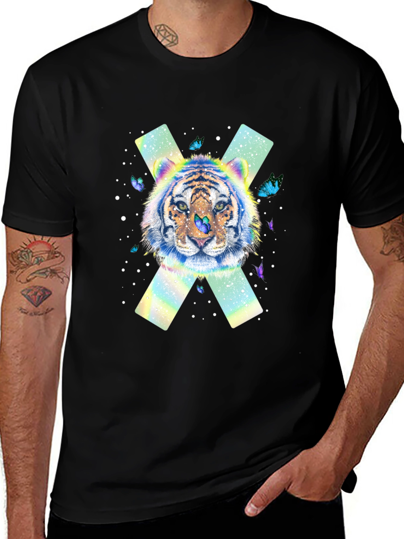 Tiger Butterfly X Graphic T-Shirt