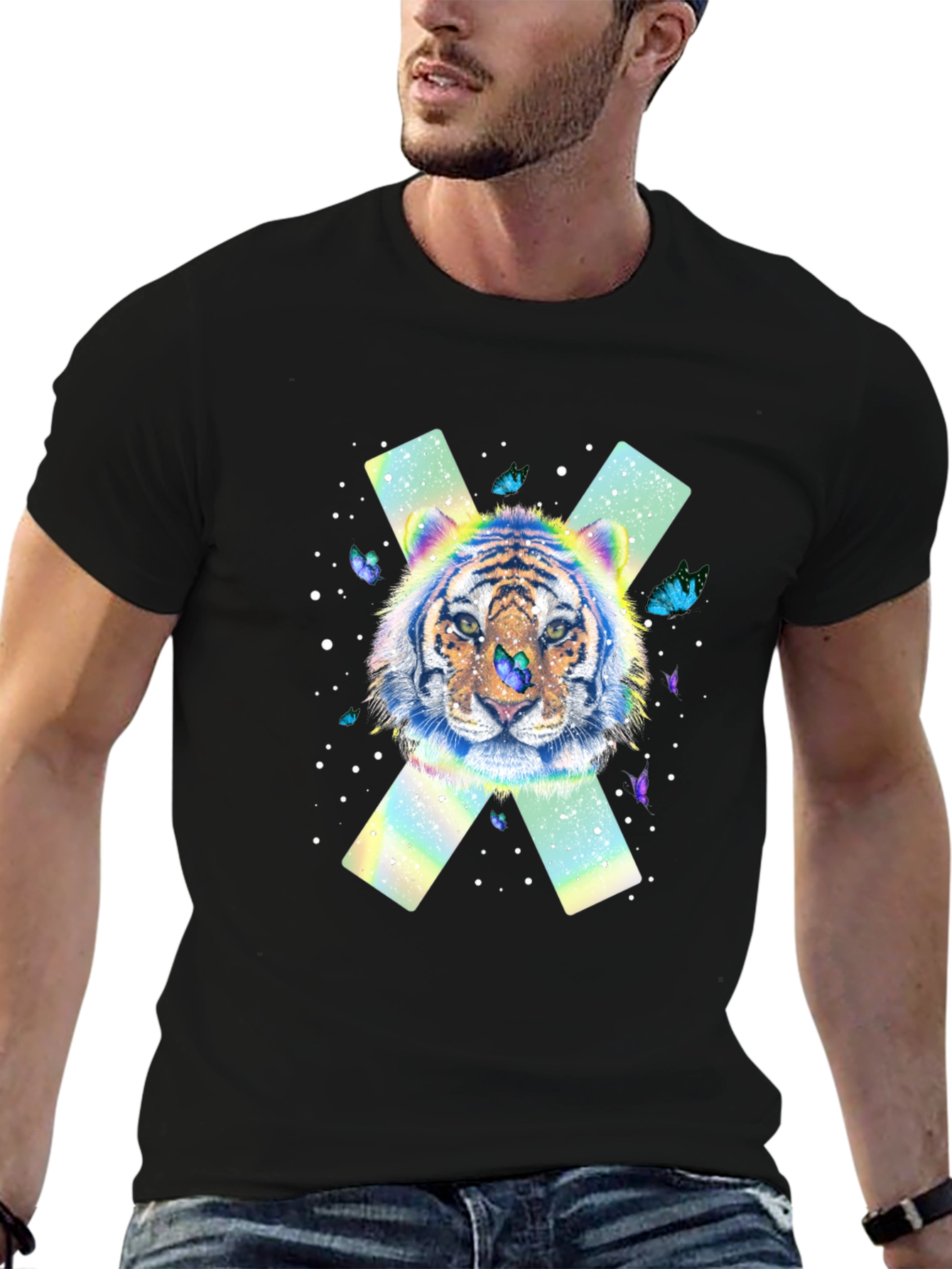 Tiger Butterfly X Graphic T-Shirt