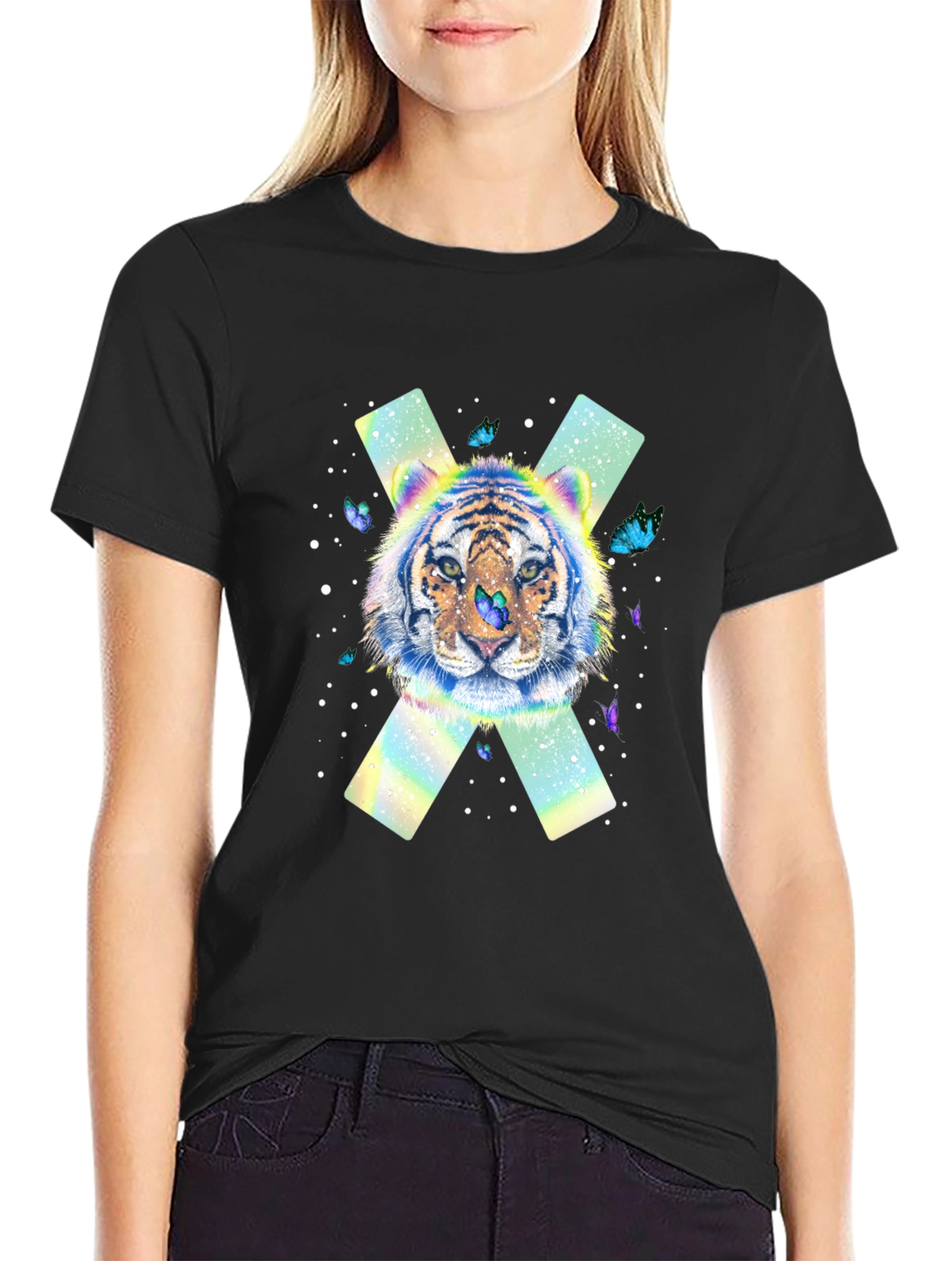 Tiger Butterfly X Graphic T-Shirt