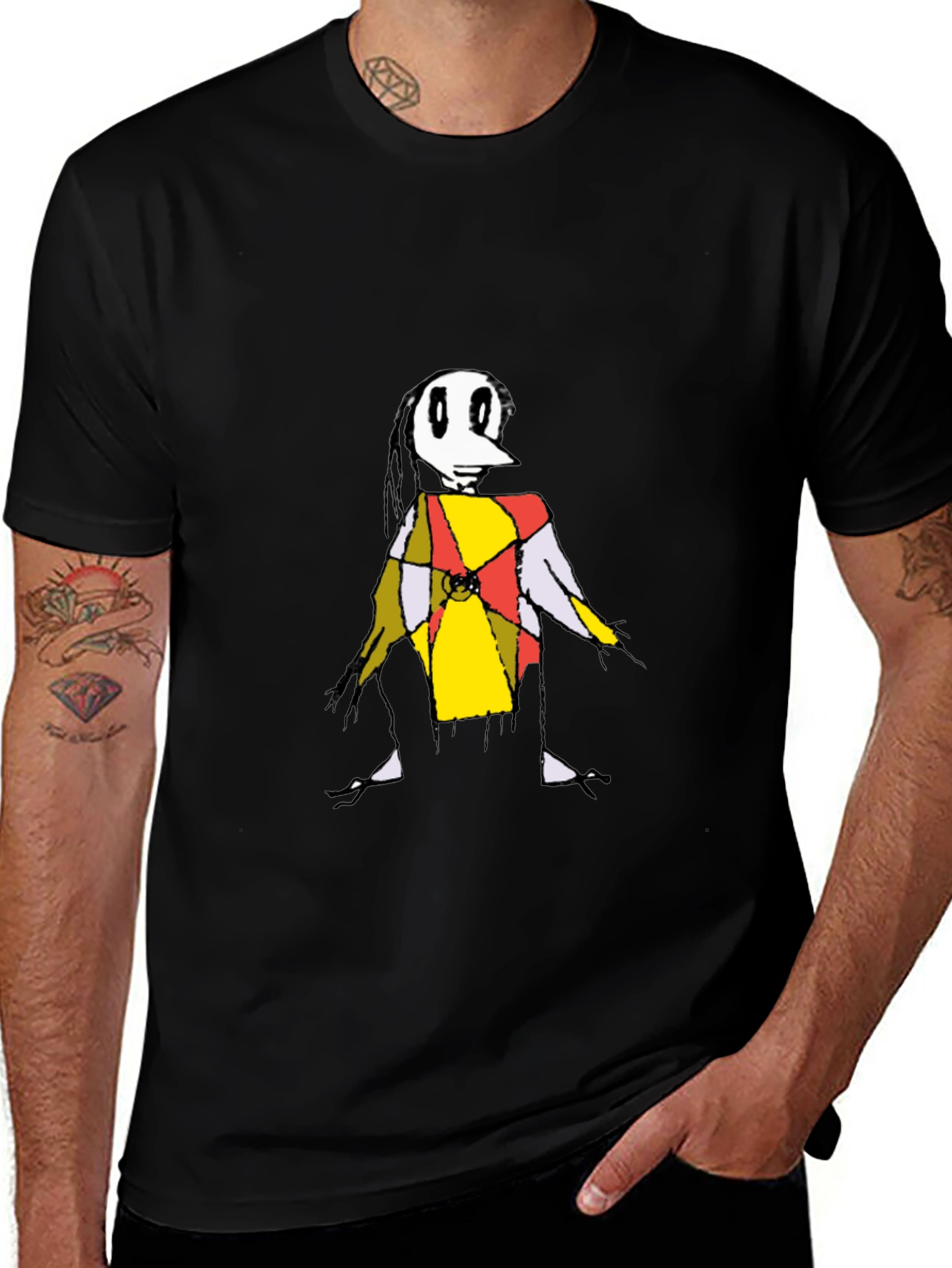 Abstract Character Graphic Tee
