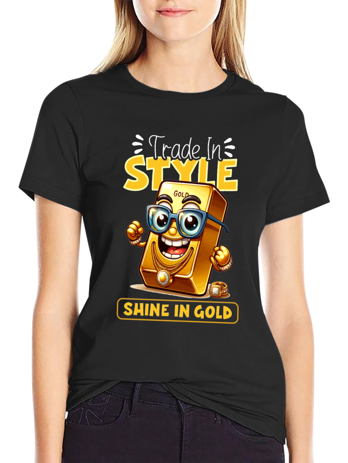 Trade In Style Shine In Gold T-Shirt