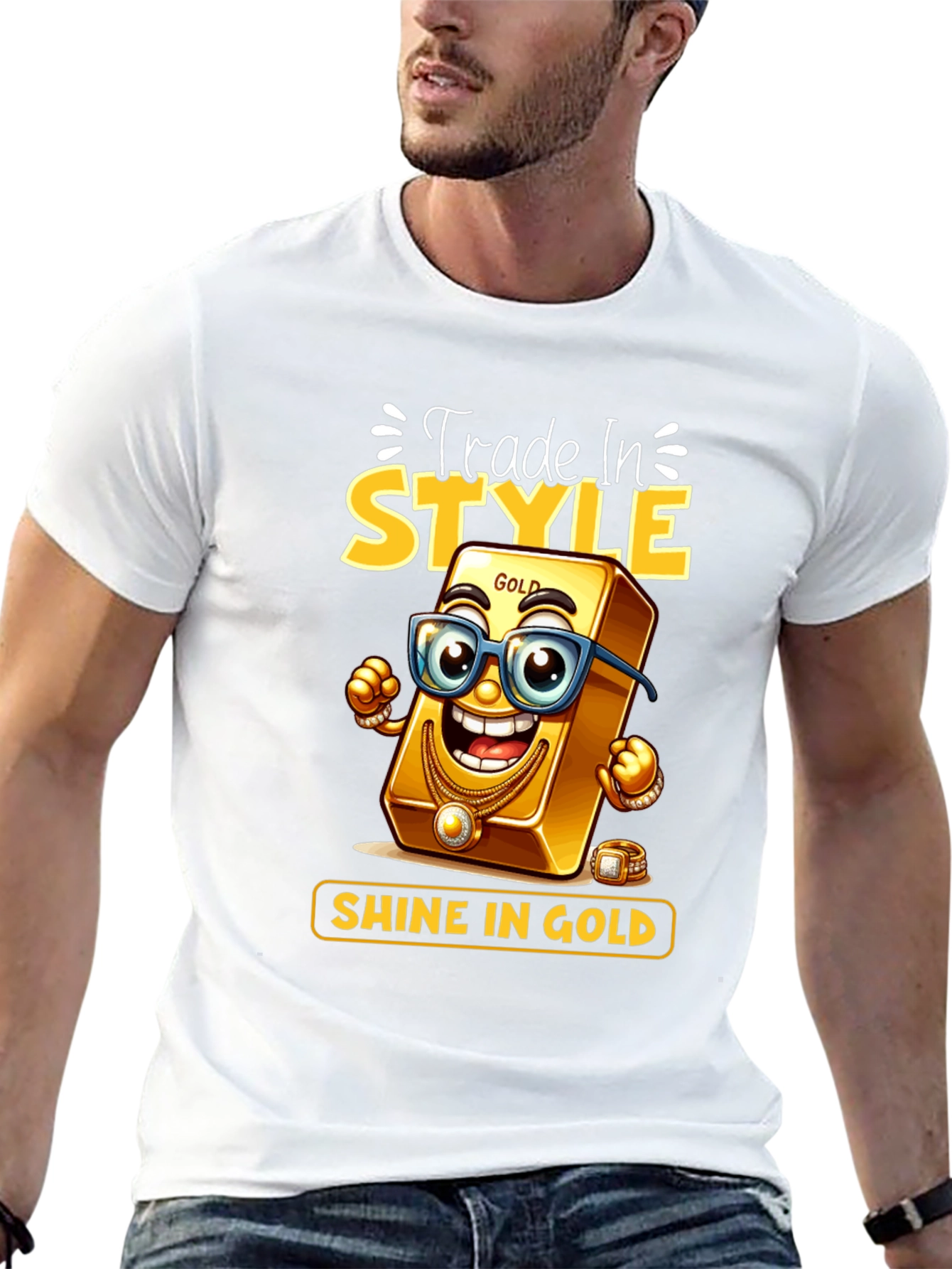 Trade In Style Shine In Gold T-Shirt