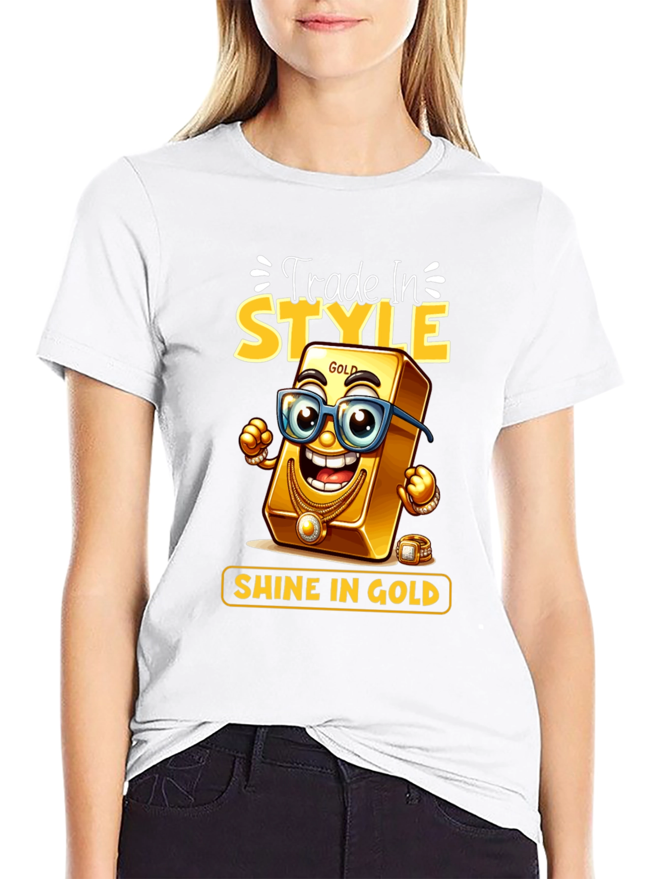 Trade In Style Shine In Gold T-Shirt