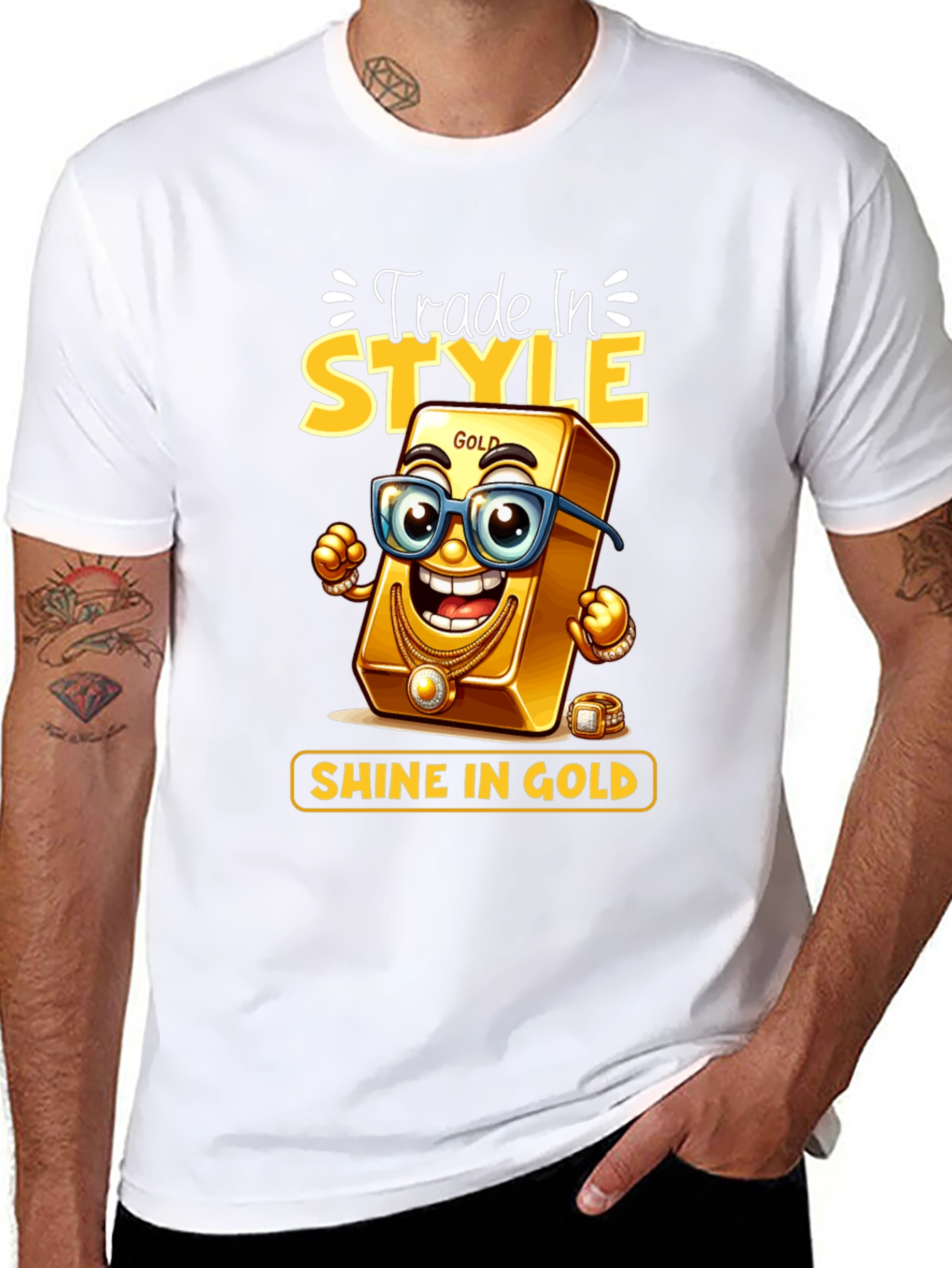 Trade In Style Shine In Gold T-Shirt