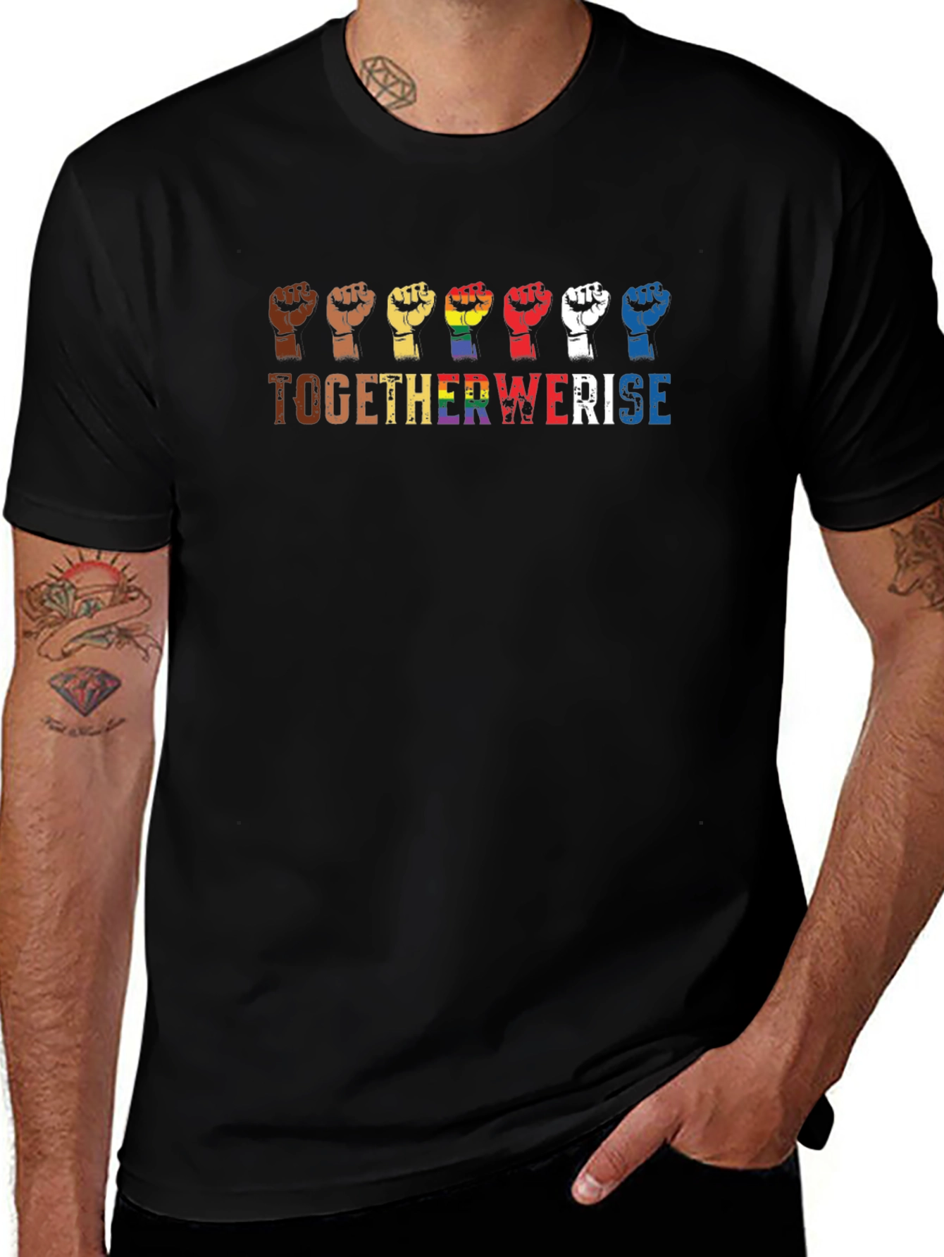 Together We Rise T-Shirt - Equality Pride
