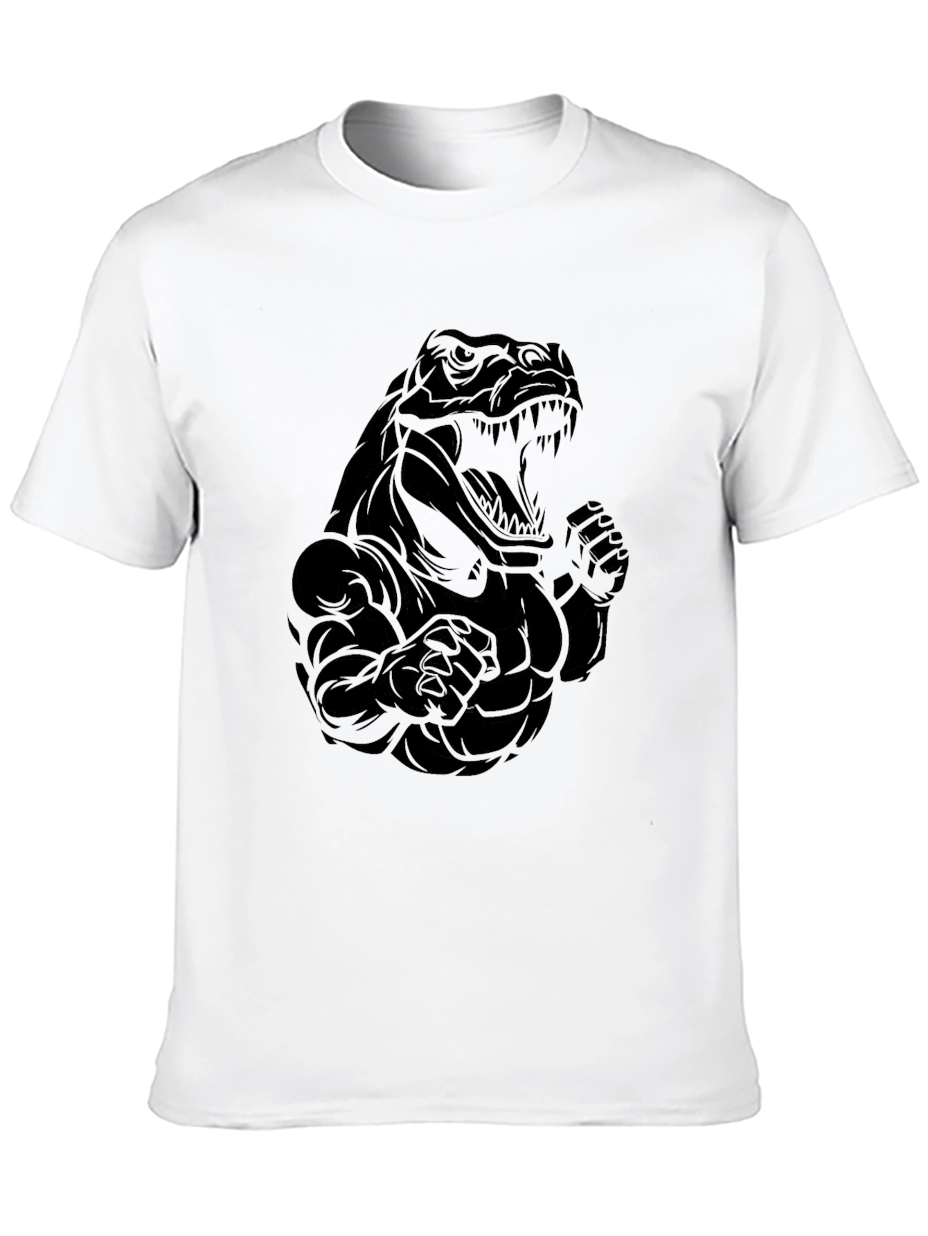 Black Dinosaur Gym T-Shirt