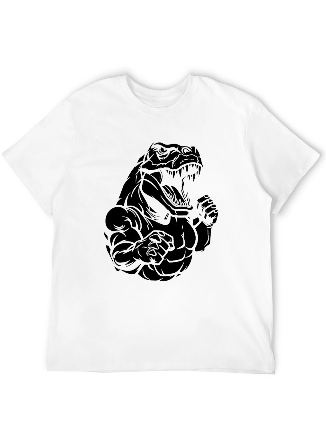 Black Dinosaur Gym T-Shirt