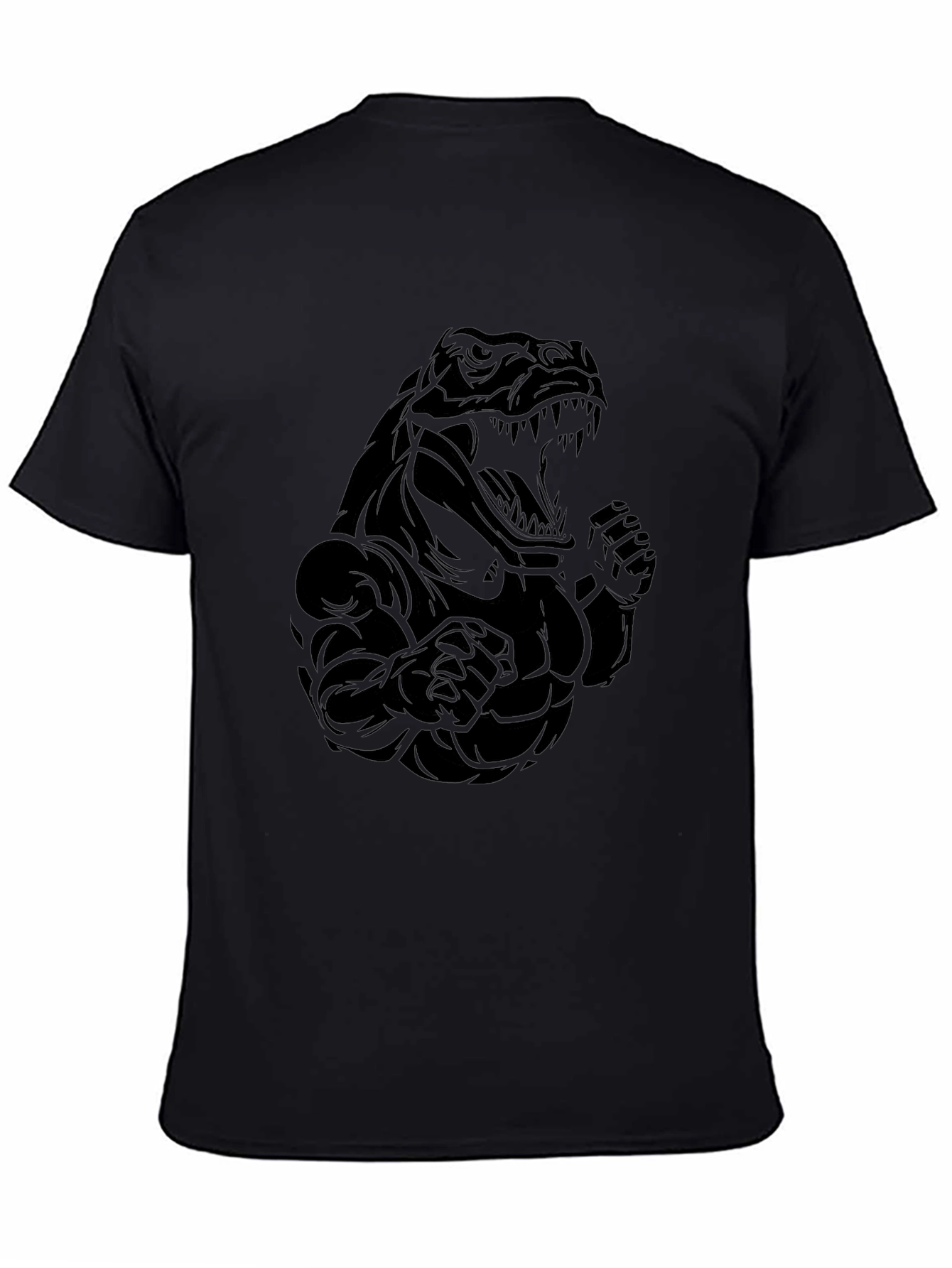 Black Dinosaur Gym T-Shirt